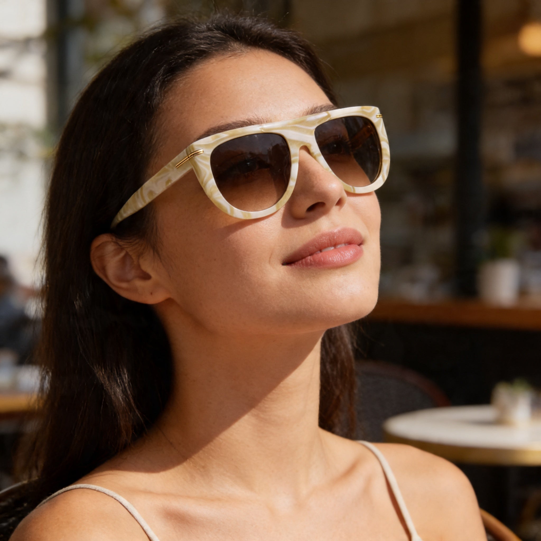 Gafas de sol negras ecológicas para mujer Hugo Boss Modern, aceite, 100 % UV, no polarizadas, 56-19-145 mm, Photo 4