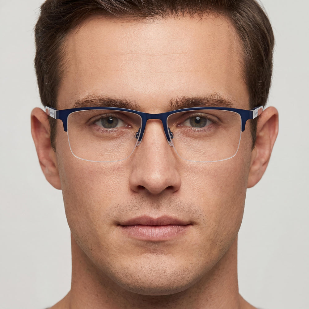 Lucky Brand Vlbd320 Gafas ligeras azul marino para hombre. Detalles de las tallas: Lente 53 mm, Puente 15 mm, Varilla 145 mm.
