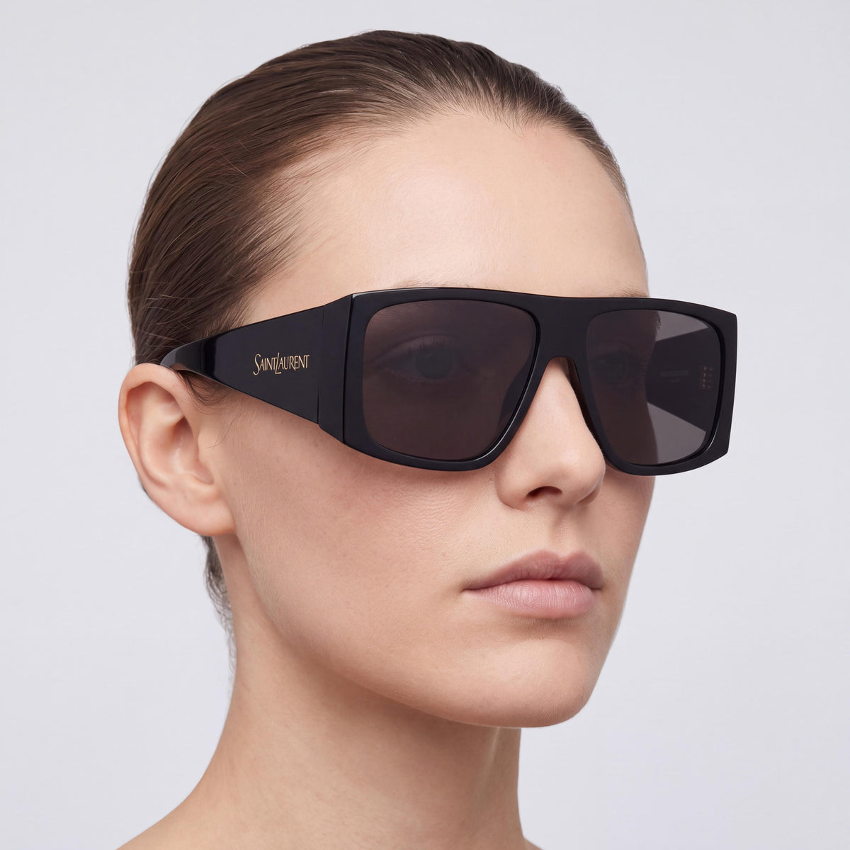 Gafas de sol Yves Saint Laurent 57-15 para mujer, color negro, protección UV400, 57-15-143, Photo 4