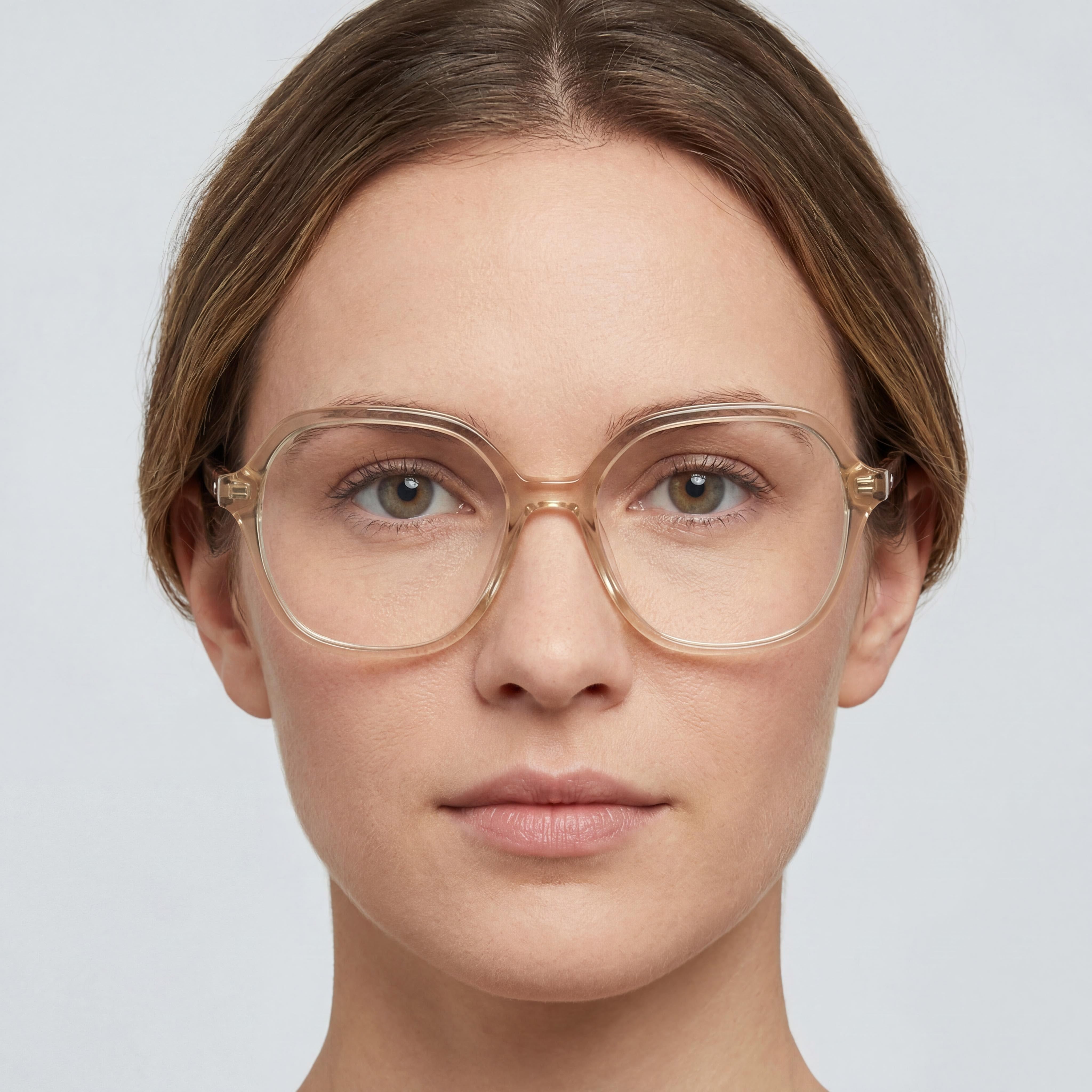 kate spade new york Gafas ópticas casuales de acetato beige para mujer 53-16-140, Photo 4