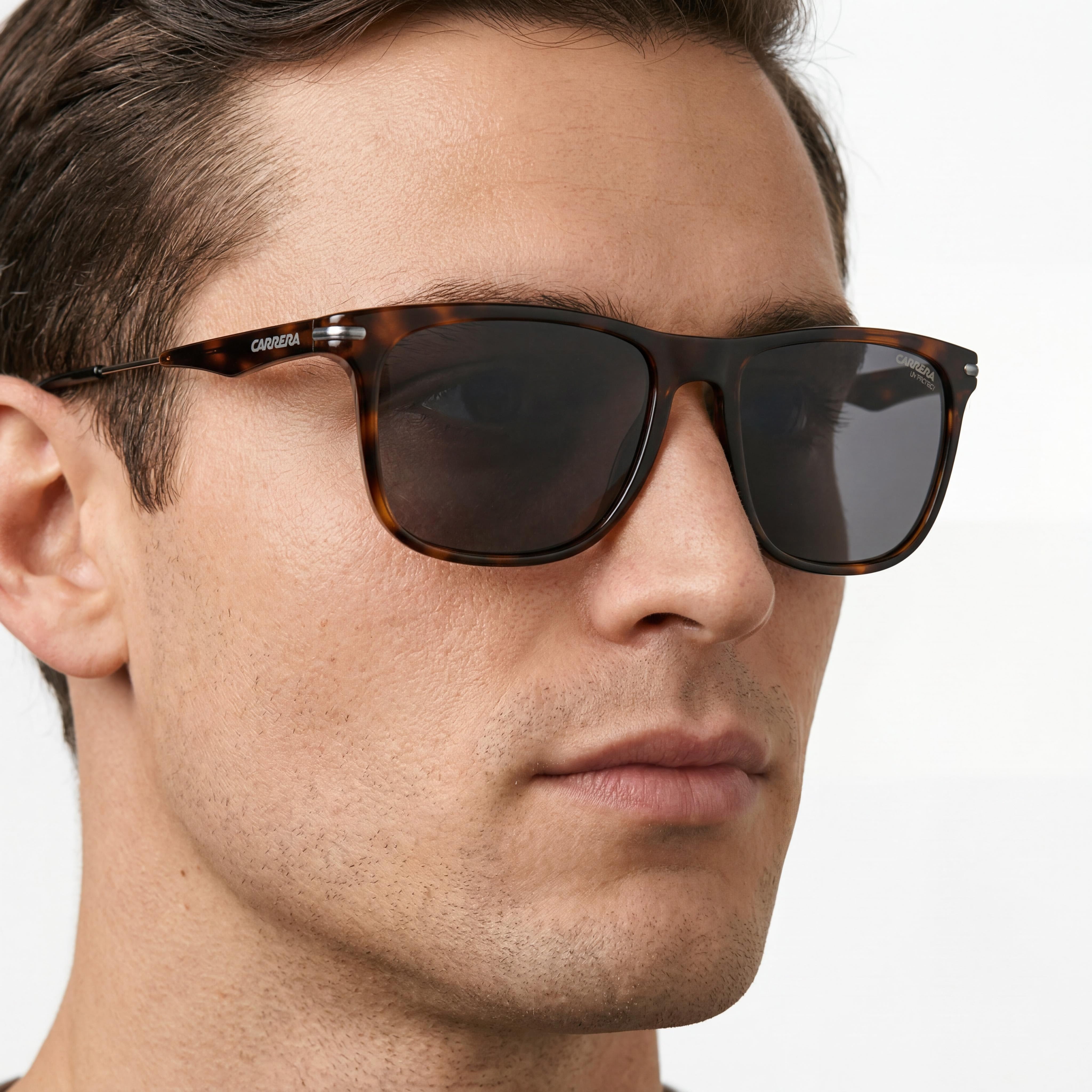 Gafas de sol Carrera Carrera 276/S Unisex con montura de propionato habana y lentes habana con protección UV de 55 mm, Photo 4