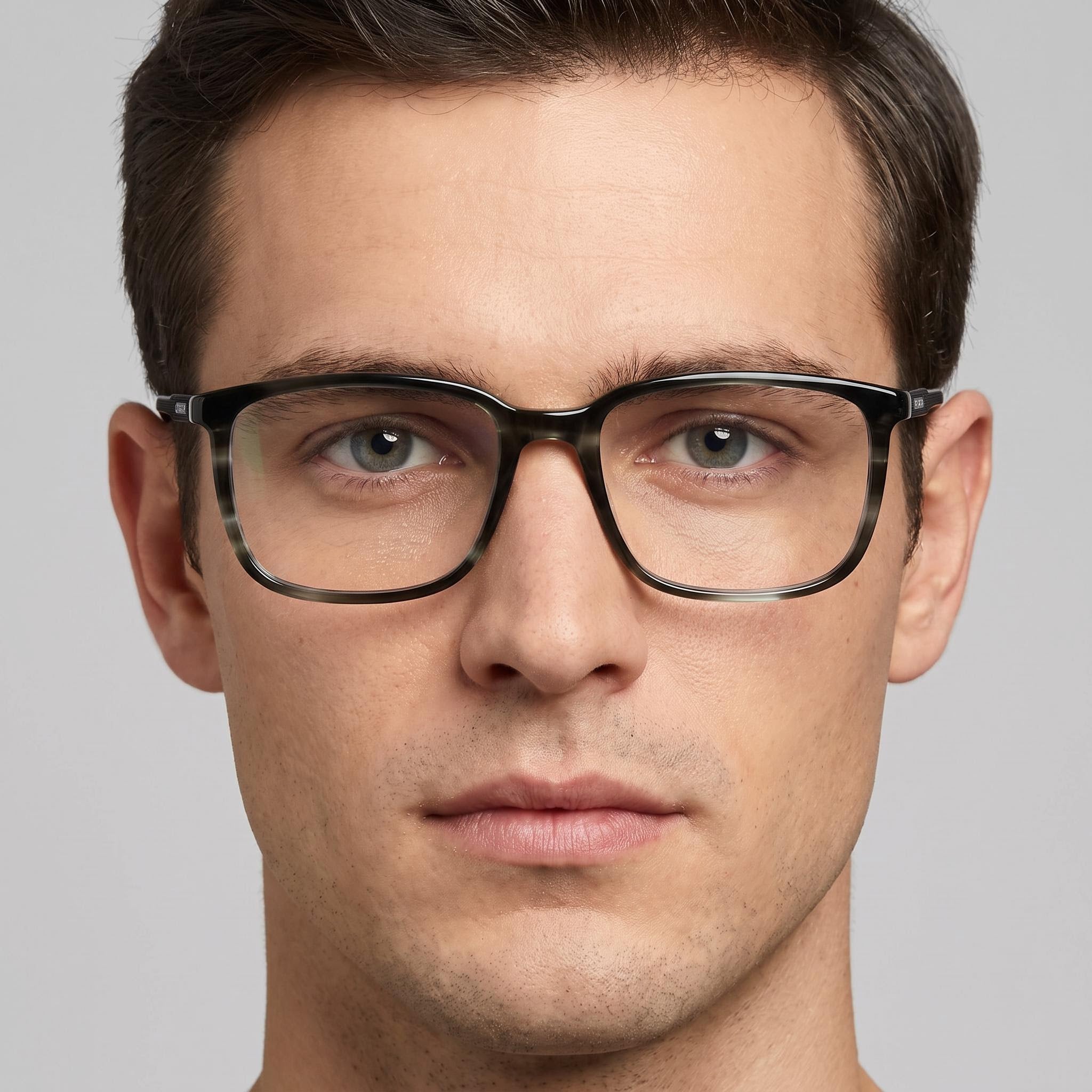 Gafas ópticas unisex Carrera 254 con montura de plástico de cuerno gris, lentes de policarbonato, 56 mm de ancho de lente, Photo 5