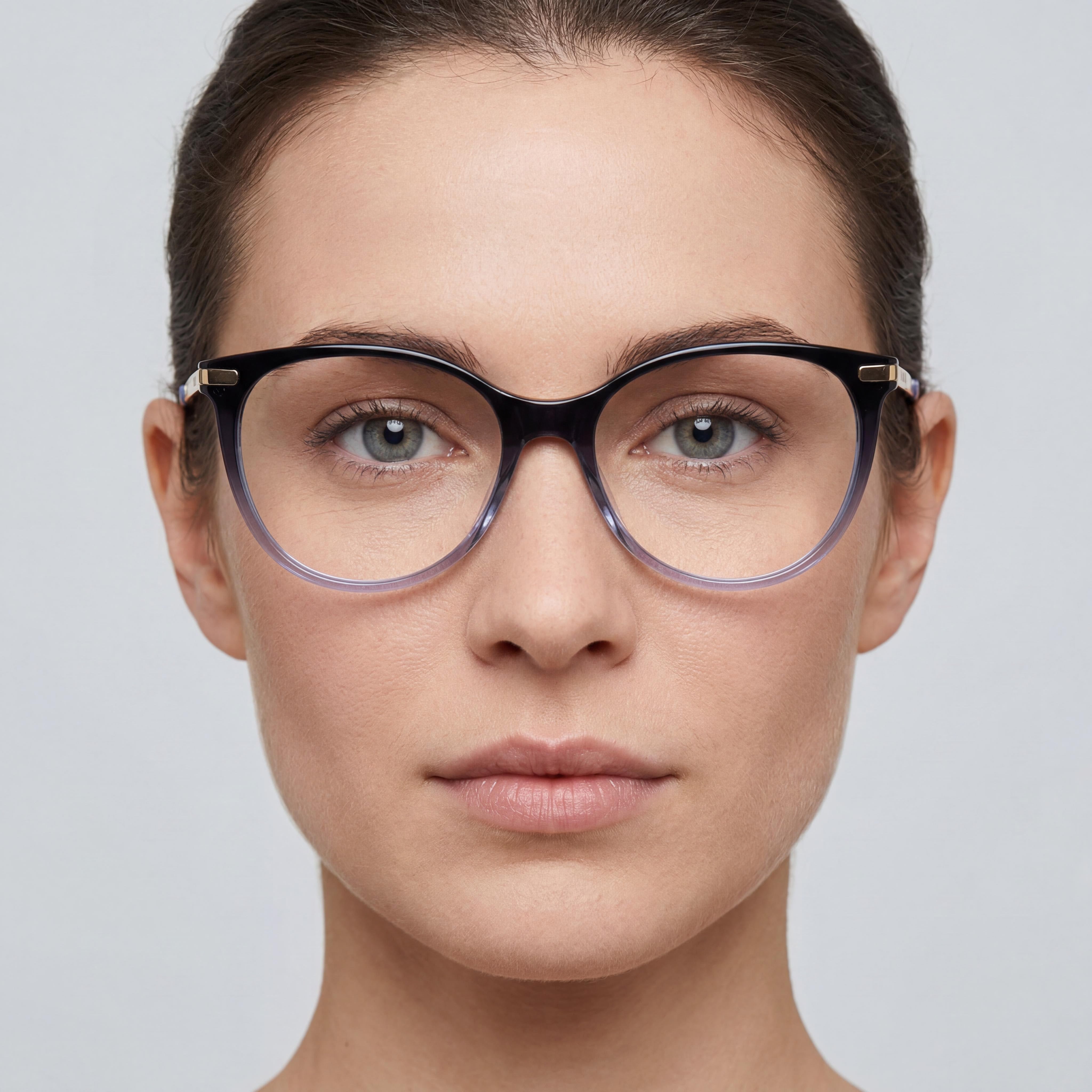 Love Moschino Mol570 Women's Non- Plastic Eyewear, Black Lilac Frame, 52mm Lens Width, Photo 4