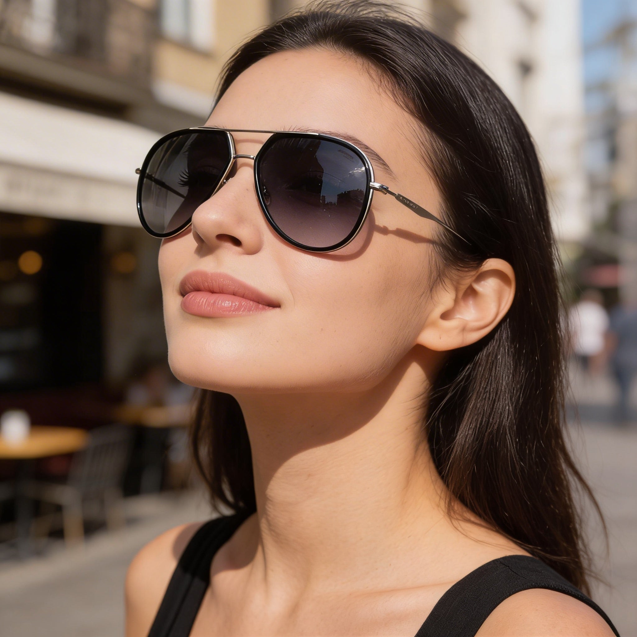 Carrera 295/S Classic Unisex Stainless Steel Sunglasses with UV Protection, Black Grey Shaded Frame, Dark Grey Shaded Lenses 58mm, Photo 4