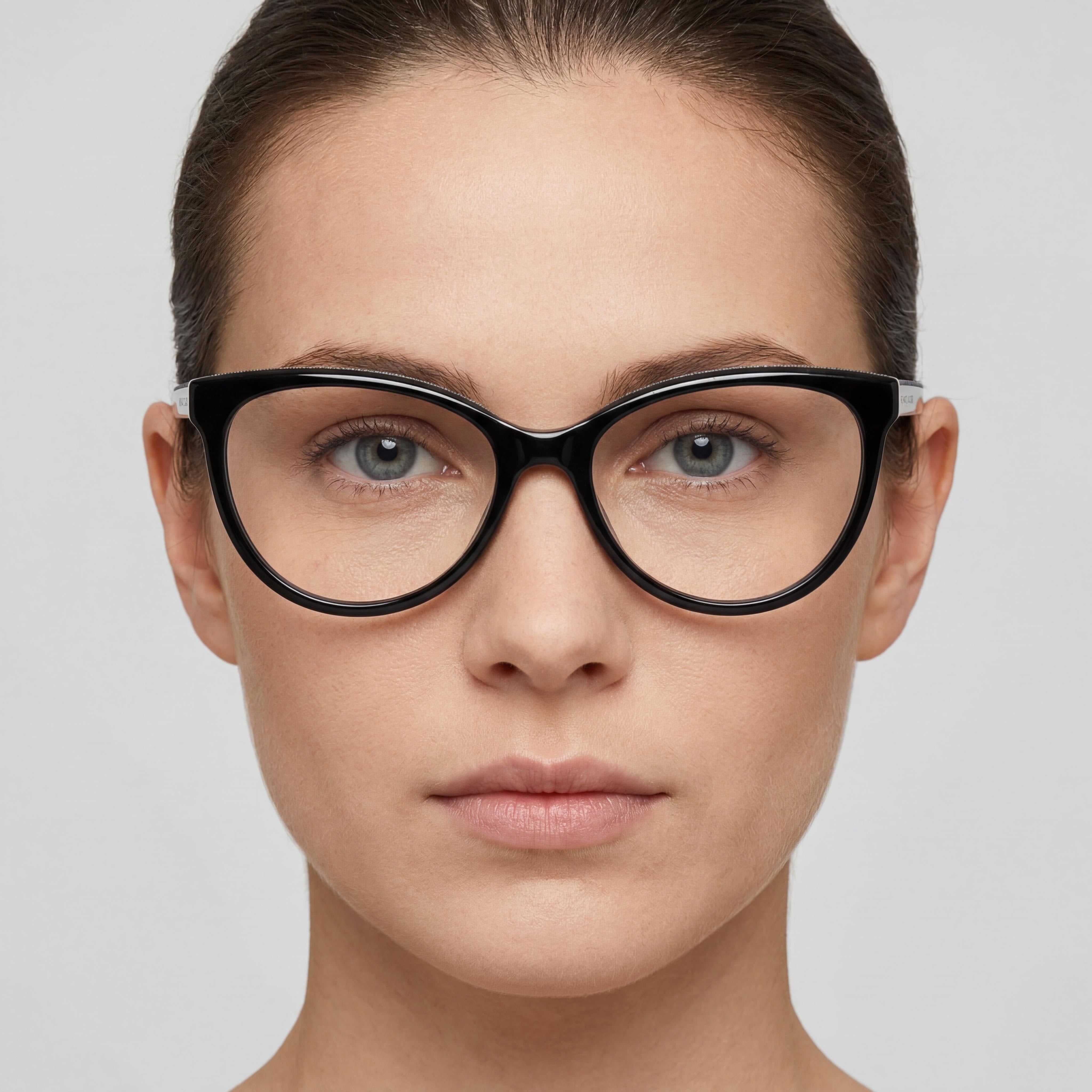 Marc Jacobs Marc 463 Women's Black Plastic Cat-Eye Frame Polycarbonate Clear Lens Eyeglasses 53mm, Photo 4