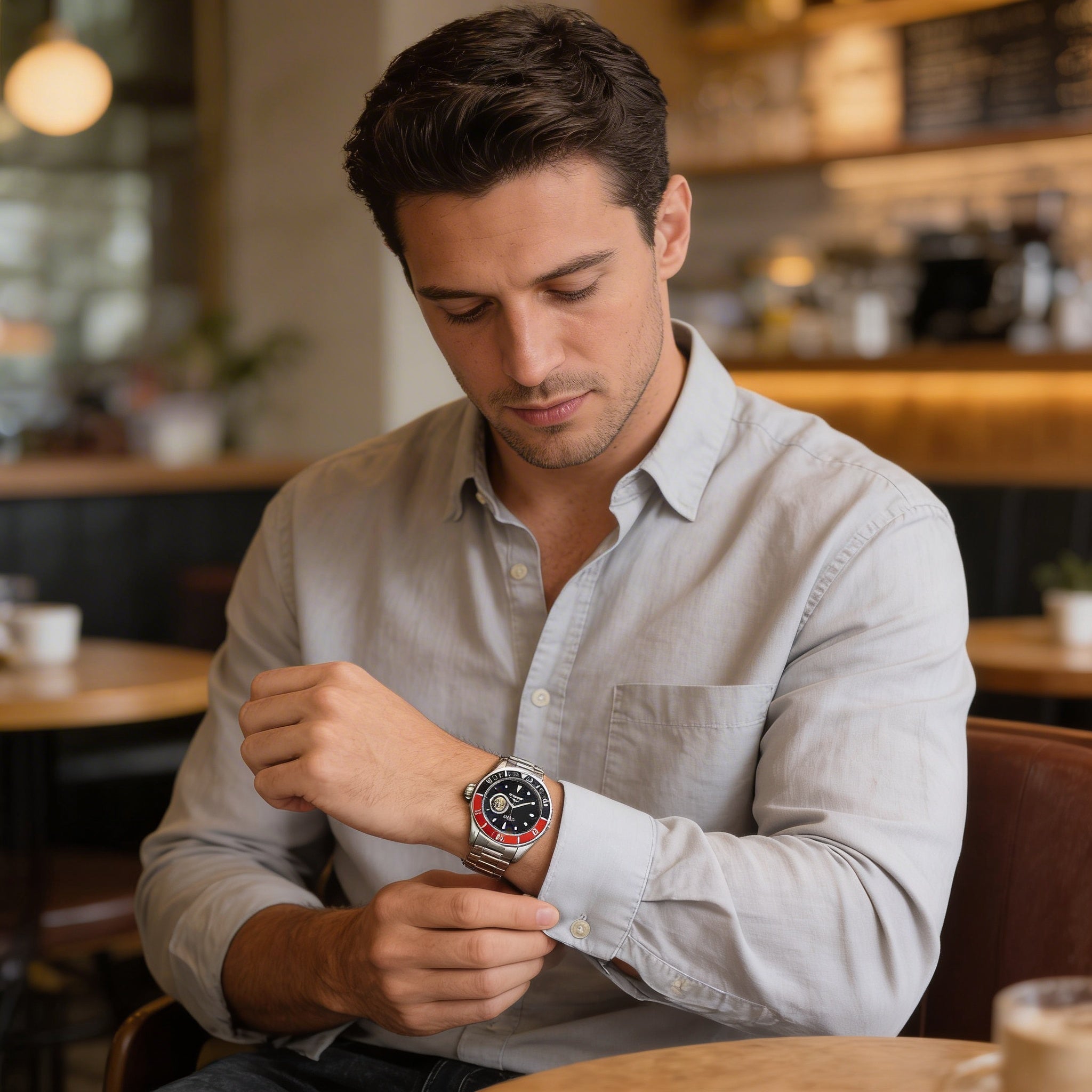 Reloj automático de buceo Invicta para hombre, de acero inoxidable, de 40 mm, caja plateada, movimiento japonés, esfera luminosa y corona atornillada., Photo 4