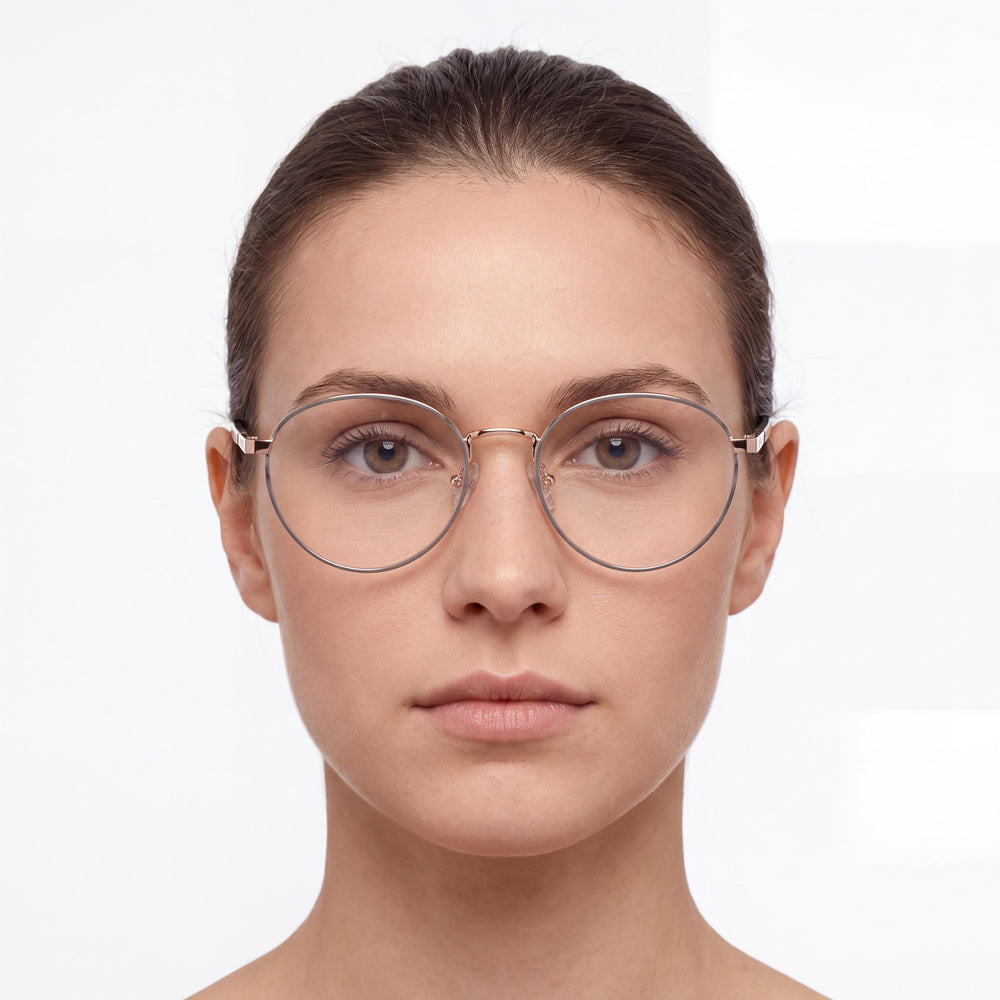 GUESS GU8274 Women's Shiny Rose Gold Metal Frames for Eyeglasses Lens 47mm Bridge 17mm Temple 135mm