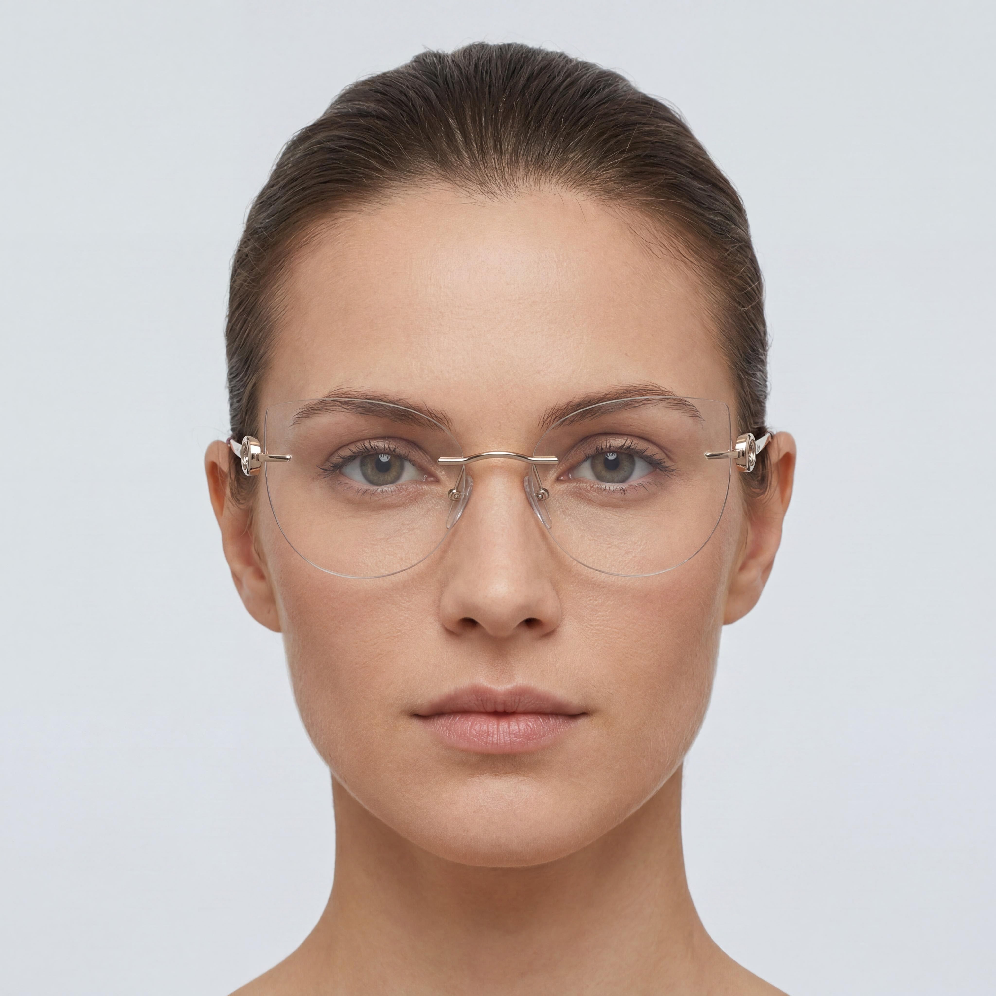 Chopard Casual Collection Women's Metal Eyeglasses featuring a Palladium Frame, 55mm Lens Width, Photo 4