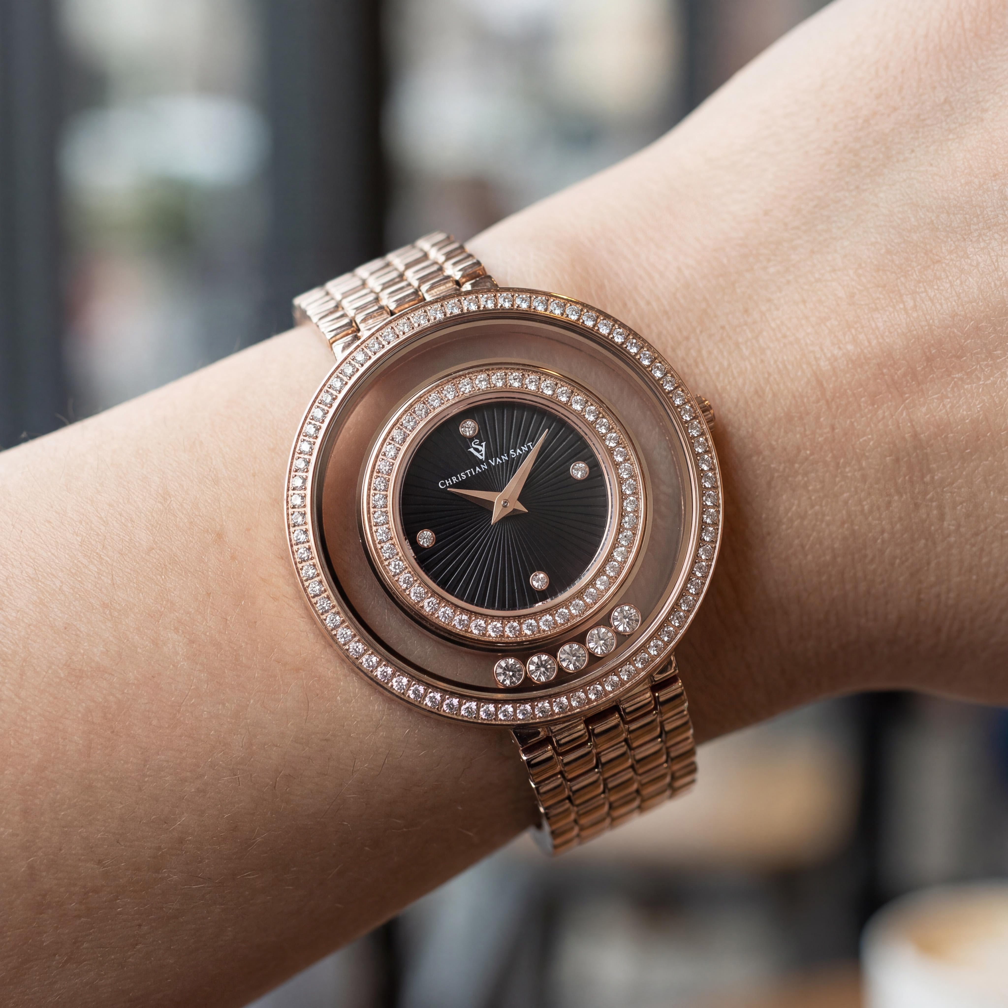 Christian Van Sant CV4833 Gracieuse Women's Rose Gold Stainless Steel Quartz Water Resistant Watch 34mm, Photo 4