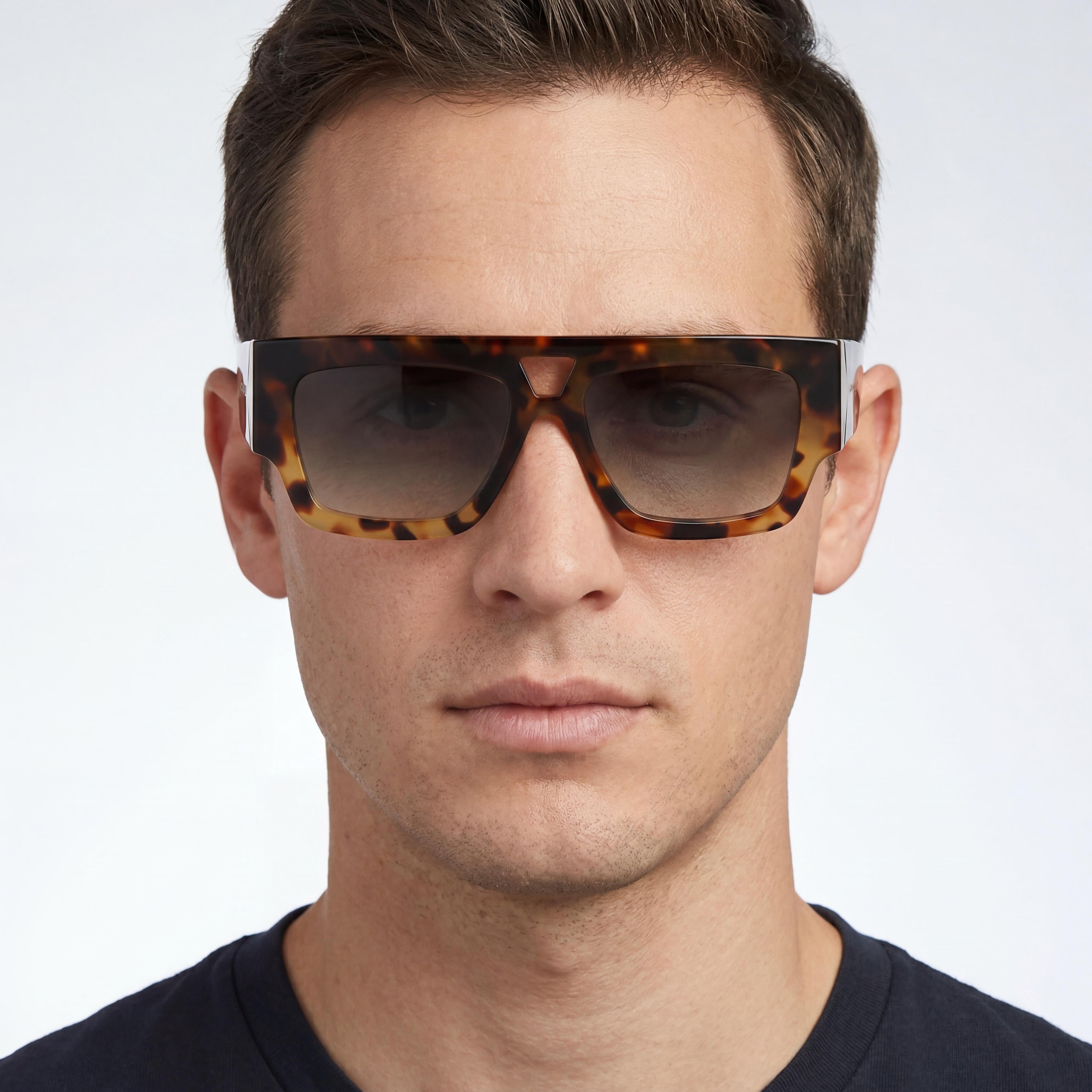 Gafas de sol Victoria Beckham Modern VB651S para hombre, color habana oscuro, magnesio degradado, no polarizadas, 55 mm, Photo 5