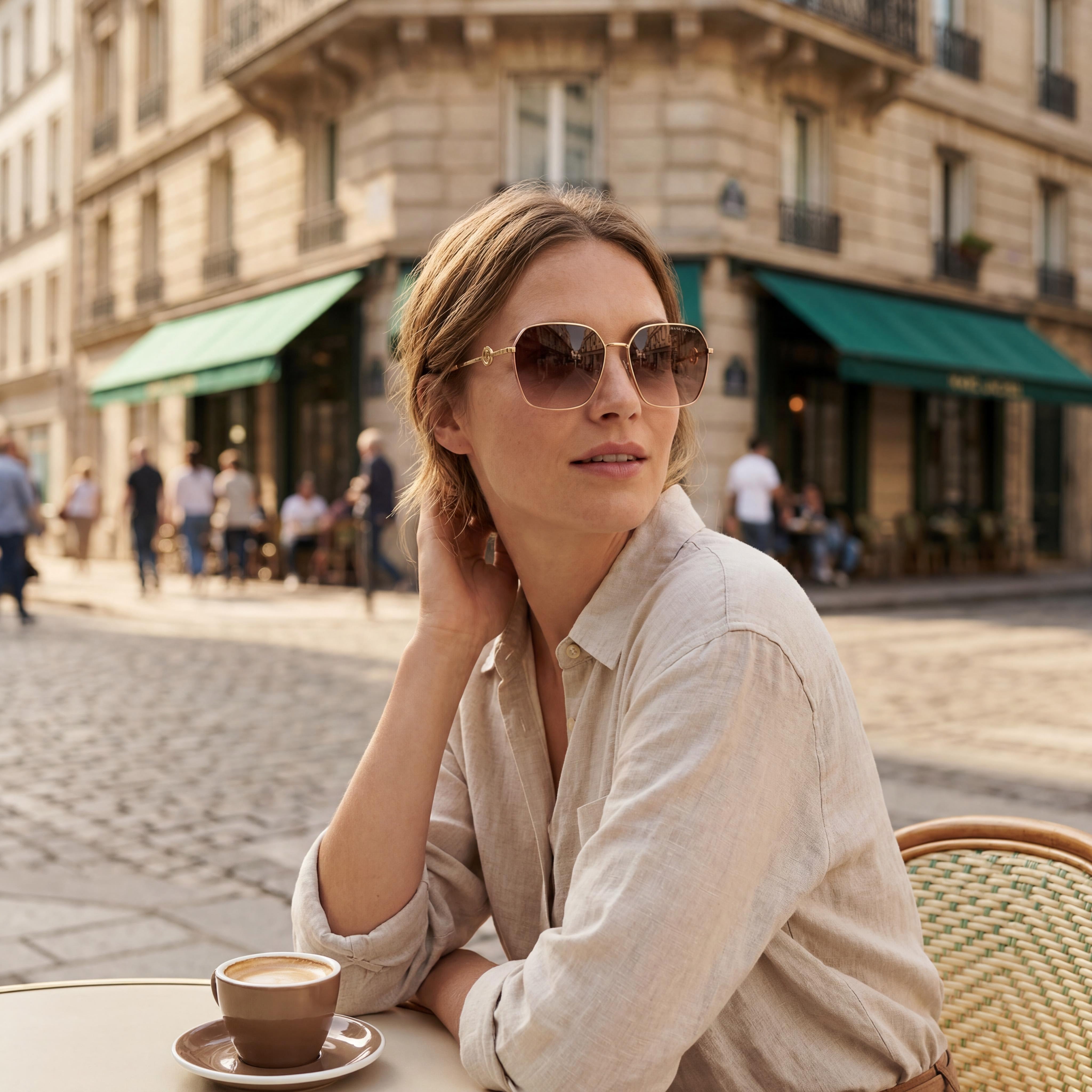 Marc Jacobs MARC 729/S Women's Casual Acetate Gold Pink Frame Brown Shaded Non-Polarized Sunglasses 58mm, Photo 6