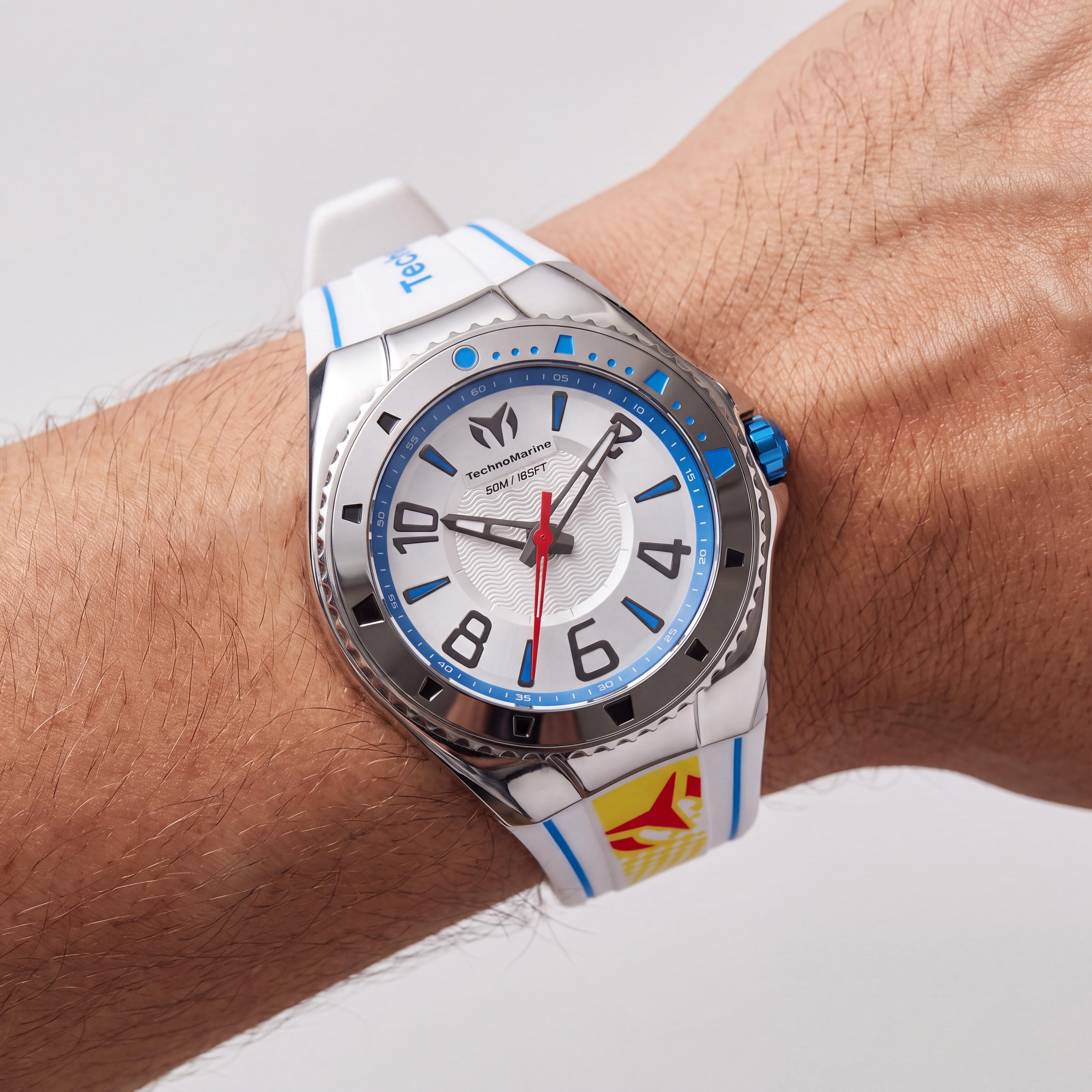 Reloj de cuarzo de acero gris TechnoMarine Racing Legends para hombre, 44 mm, de acero inoxidable, Photo 4