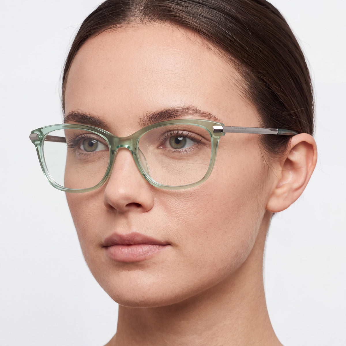 kate spade new york Modern Women's Transparent Light Green Acetate Eyeglasses 51mm, Photo 3