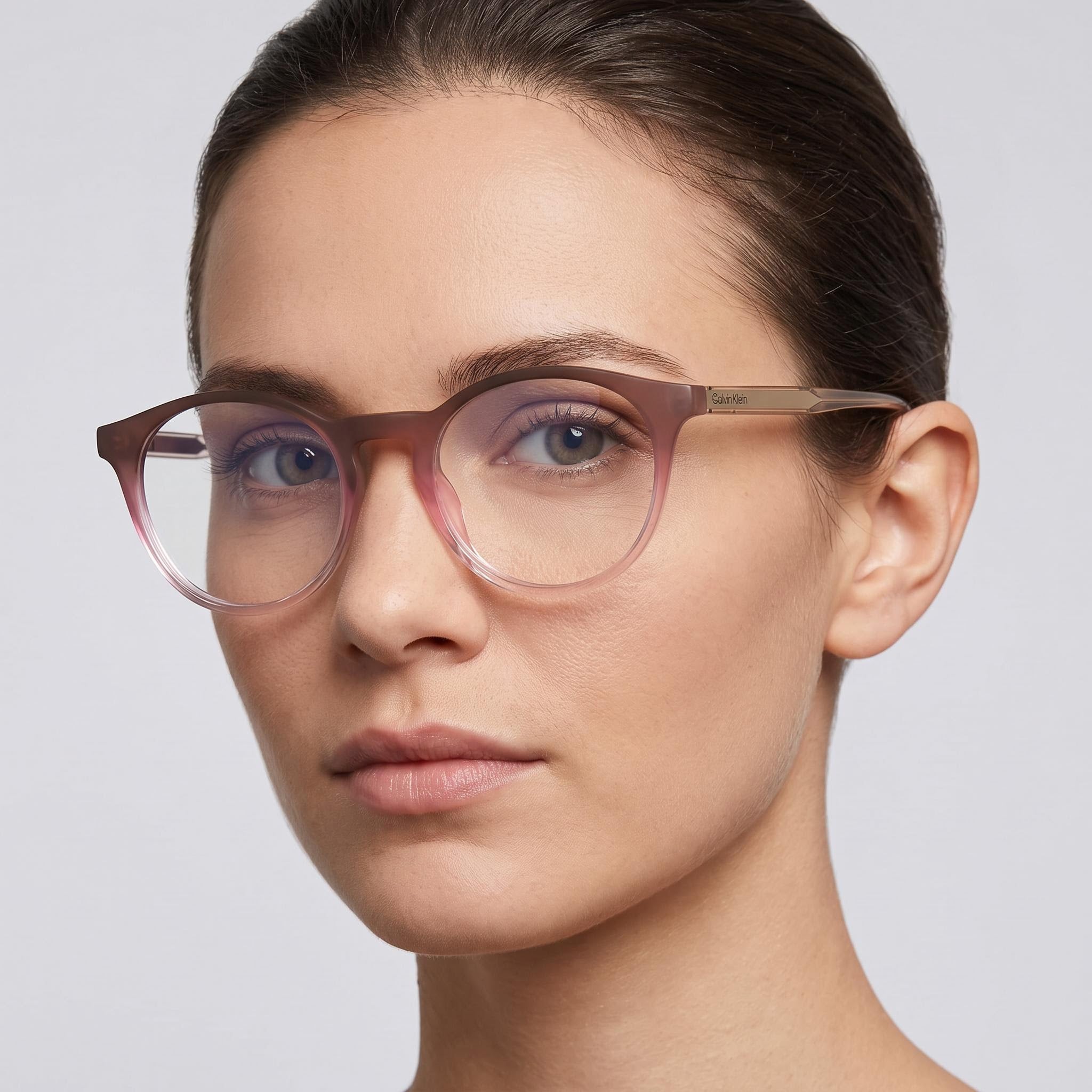 Calvin Klein Ck23549 Women's Injected Frame Eyewear, Brown Pink Rose Color, 50mm Lens Width, Photo 5