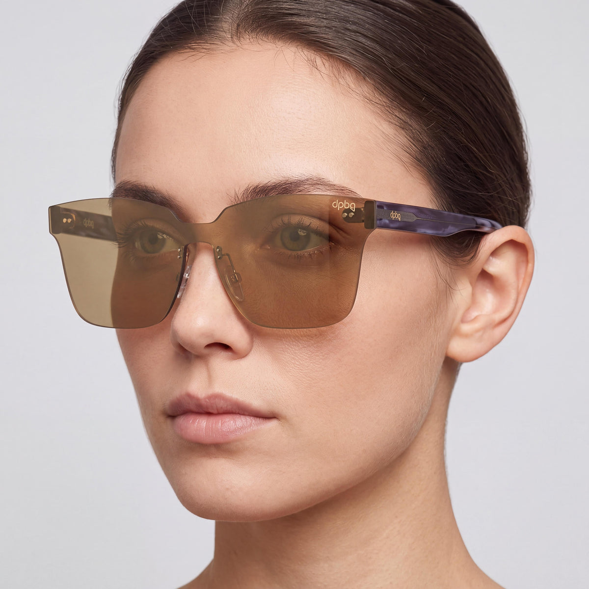 DP69 Women's Dps037-08 Gold Composite Frame Sunglasses featuring Clear Non-Polarized Lenses, 60mm Lens Width, Photo 3