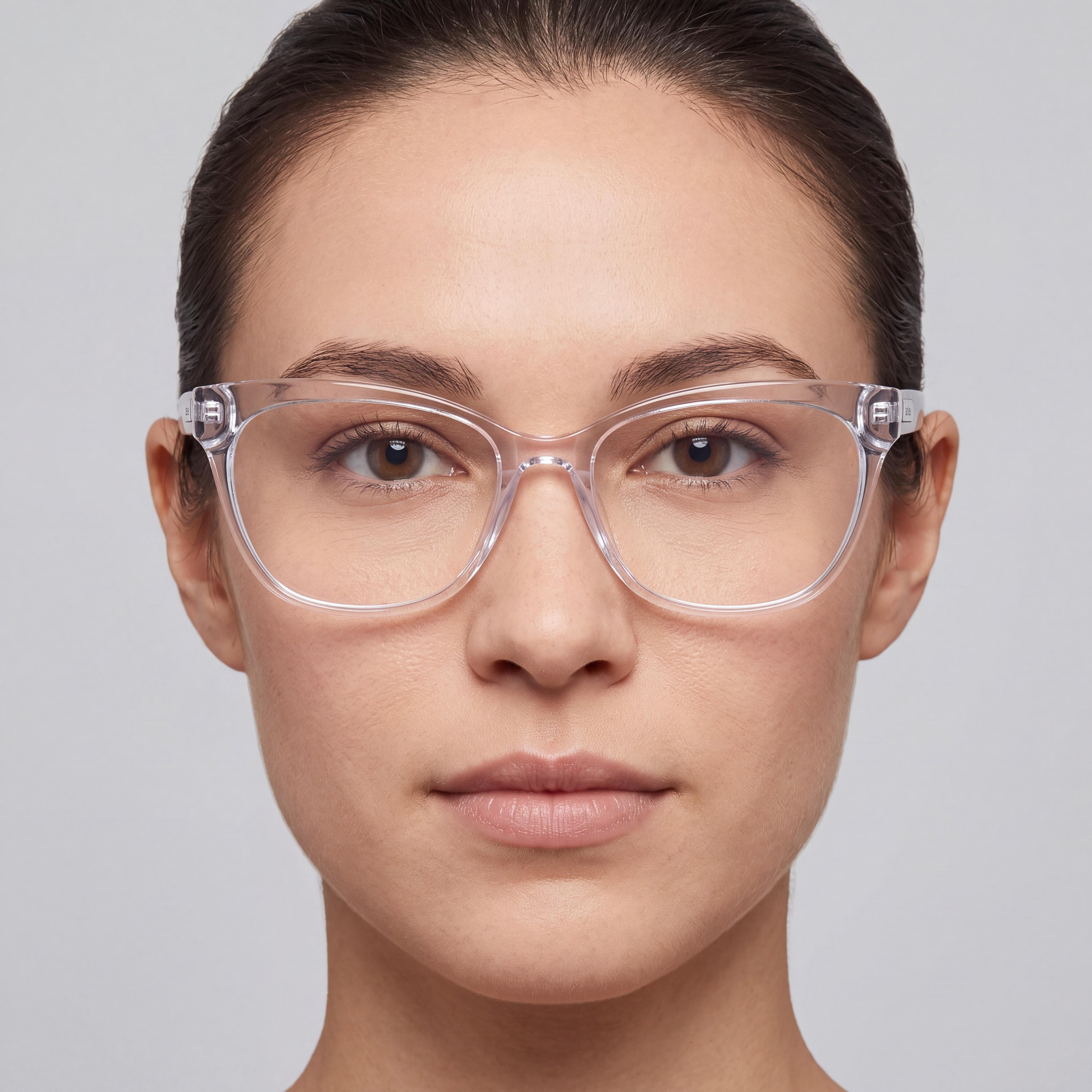 bebe Bb5210 Unisex Crystal Acetate Full Rim Cat Eye Eyeglasses 53mm Lens Width 16mm Bridge 140mm Temple Length, Photo 3