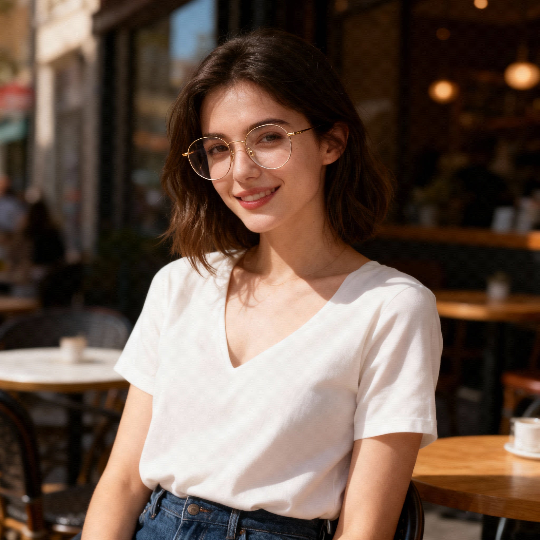 Calvin Klein Classic Unisex Rose Gold Metal Full Rim Round Non- Eyeglasses 49mm Lens 145mm Temple, Photo 4