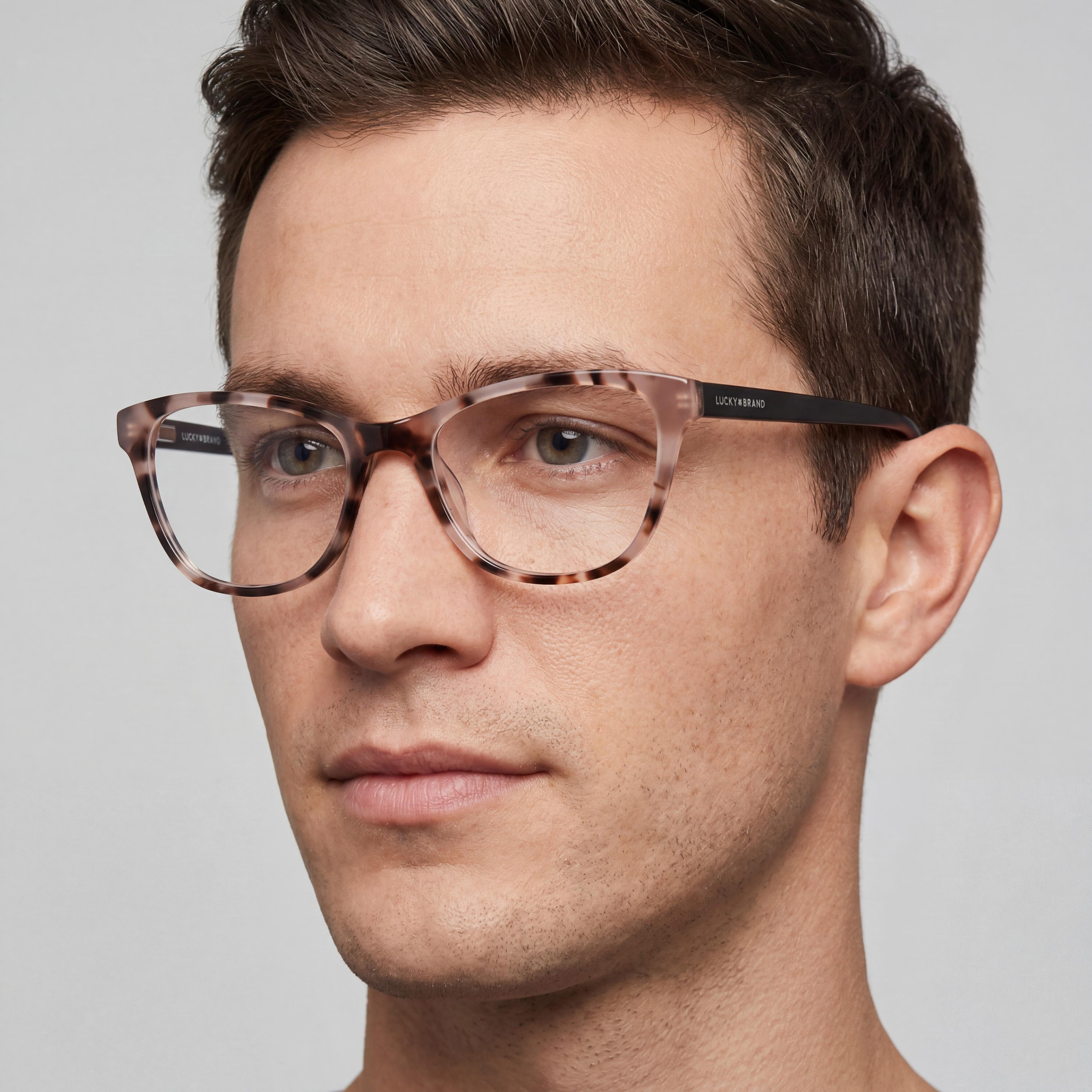 Gafas Lucky Brand D207 para hombre con montura de plástico rosa tortuga y dimensiones de 54-18-140 mm, Photo 5