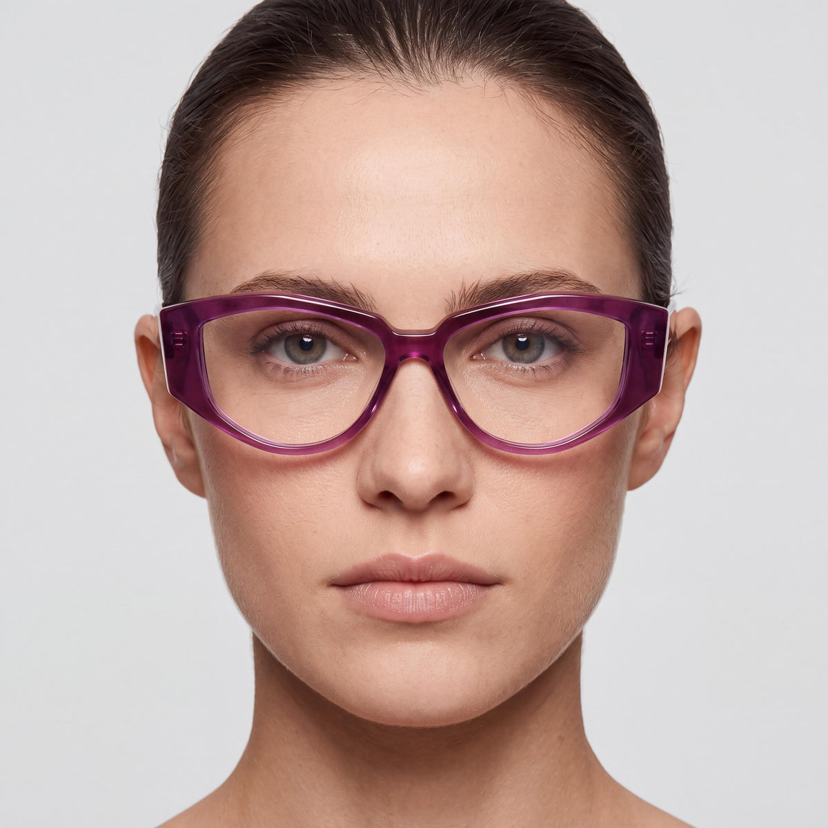 MaxMara MM5159 Women's Purple Striped Frame Violet Lens Eyeglasses 52-14-140, Photo 3