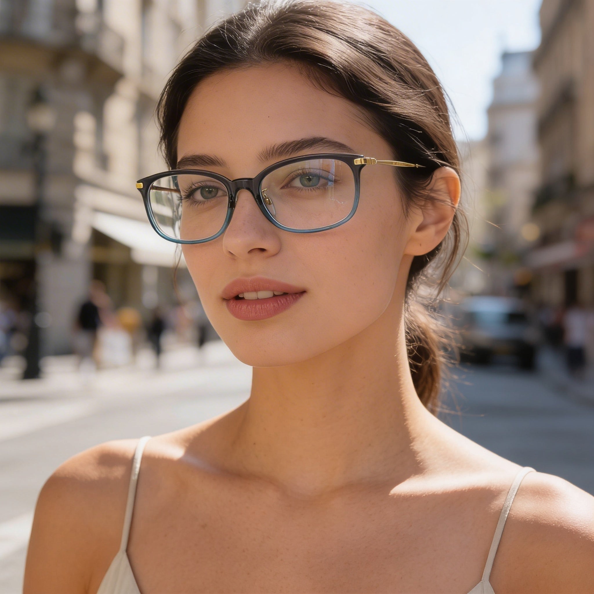 Marc Jacobs Women's Casual Eyeglasses, Model MARC 744/G, Brown Flesh Acetate Frame, Size 53-17-145, Photo 4