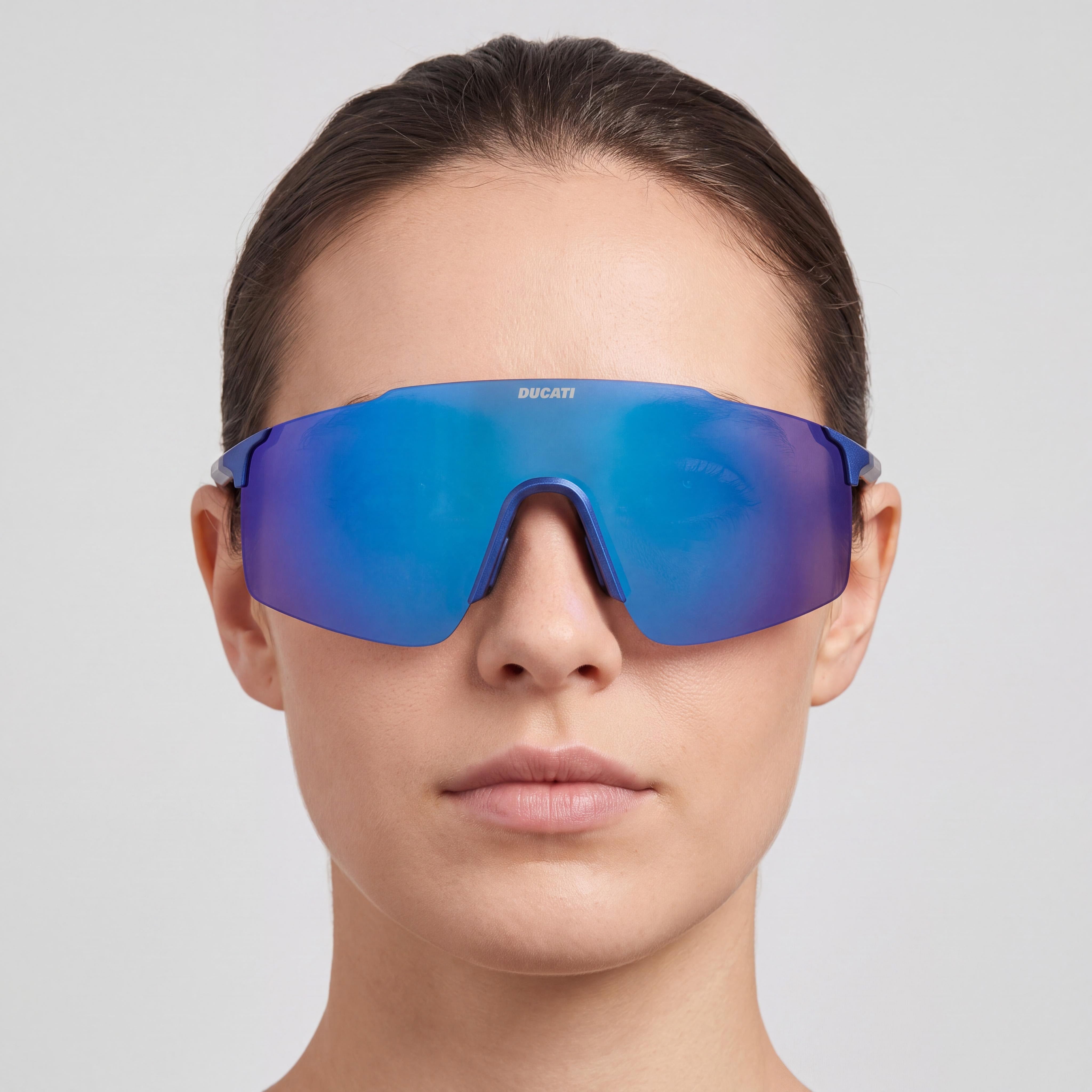 CARRERA DUCATI CARDUC 033 /S Women's Blue Metallized Polyamide 100% UV Non-Polarized Sunglasses 99mm, Photo 4