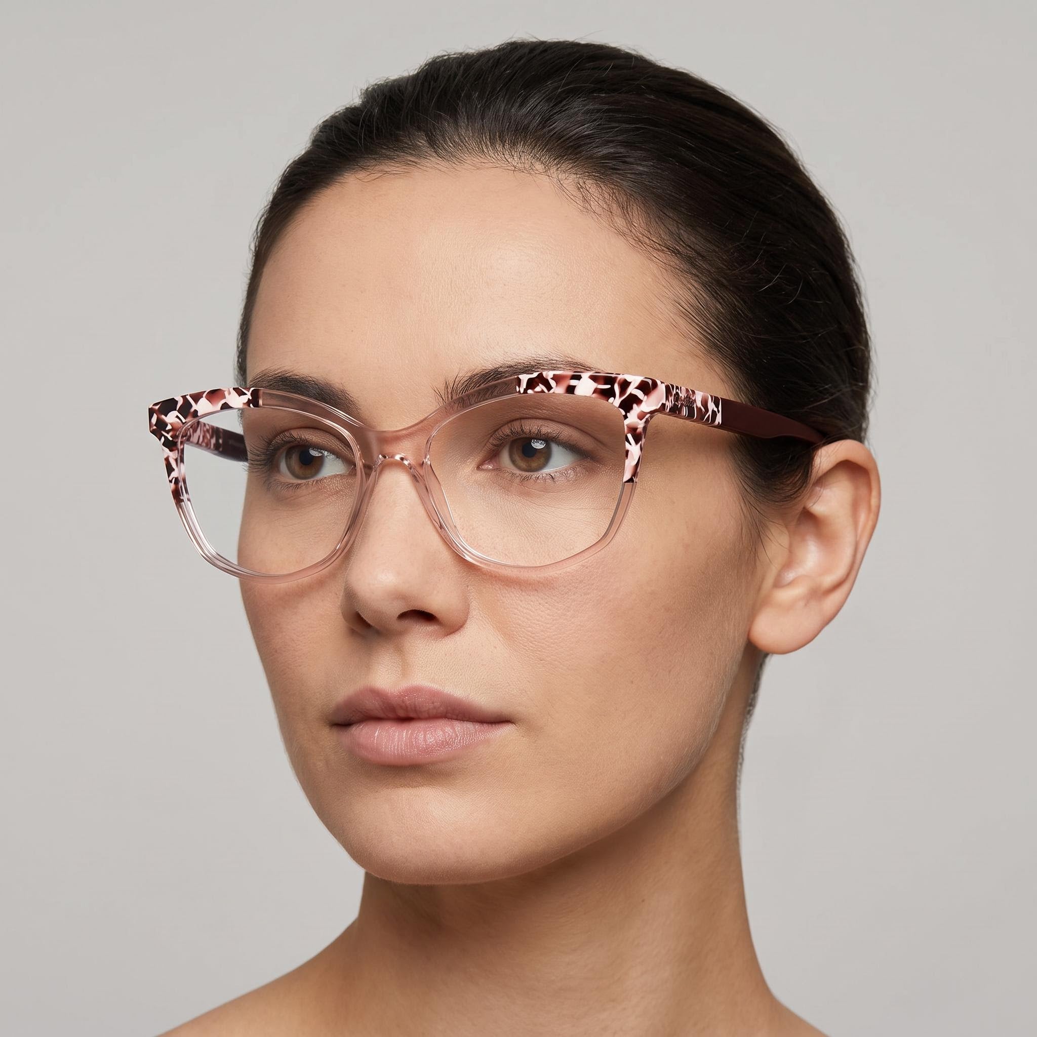 KARL LAGERFELD Kl6154 Women's Acetate Frame Rose Marble Rose Sunglasses 55-16-140mm, Photo 4