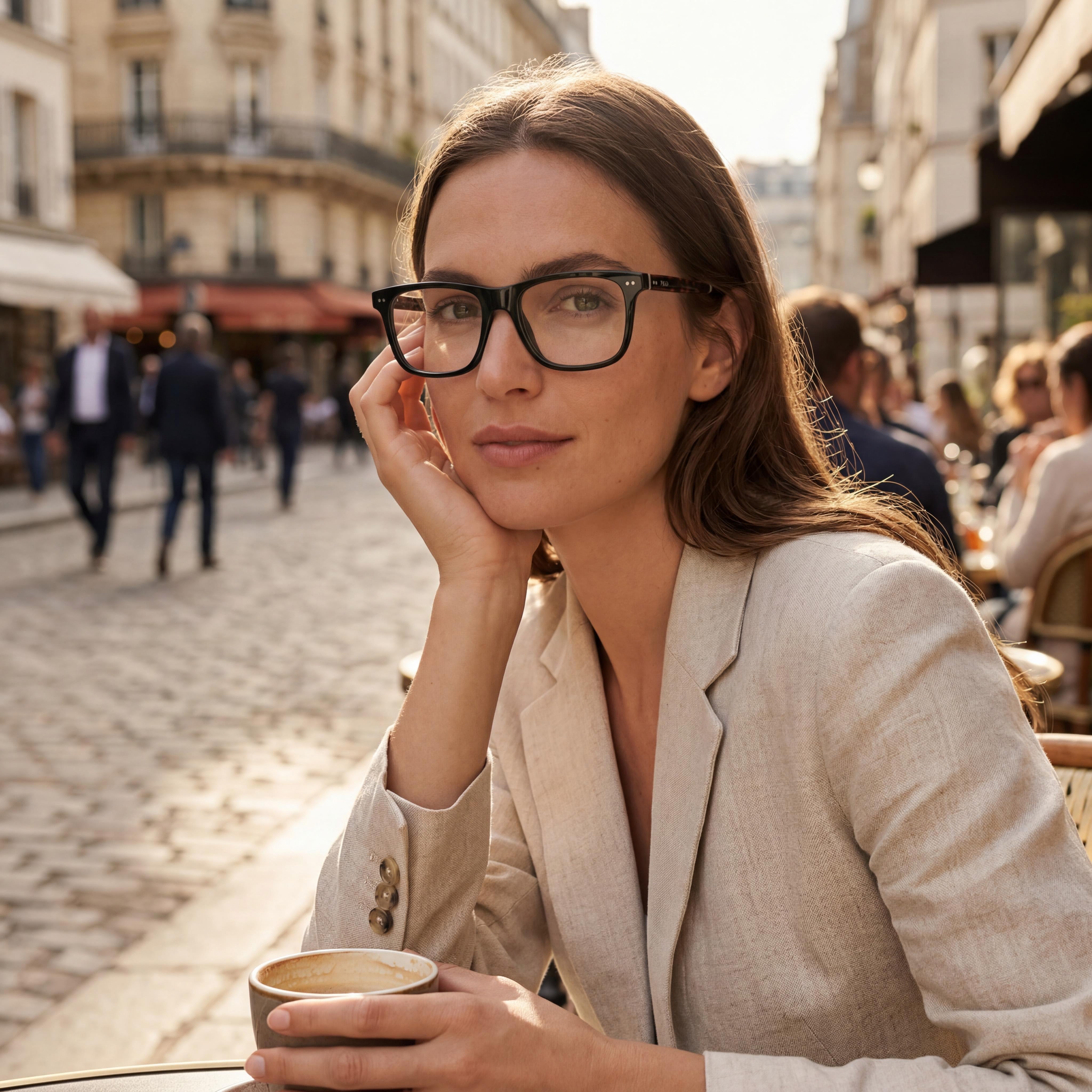 POLO RALPH LAUREN Ph2270u Universal Fit Women's Acetate Rectangular Shiny Black Eyeglass Frames 56mm, Photo 4