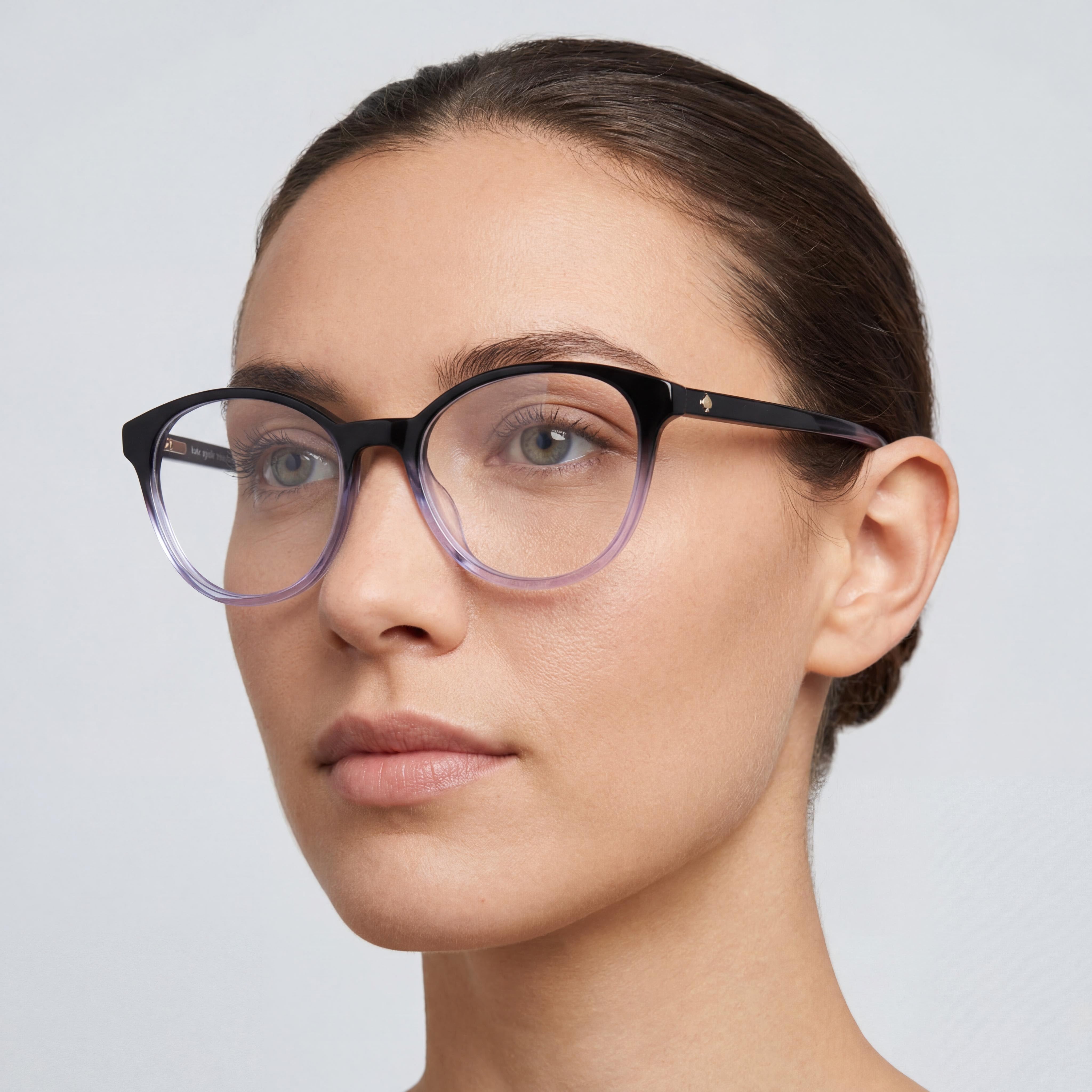 kate spade new york Classic Women's Black Blue ECO ACETATE Frame Eyeglasses 50mm, Photo 4