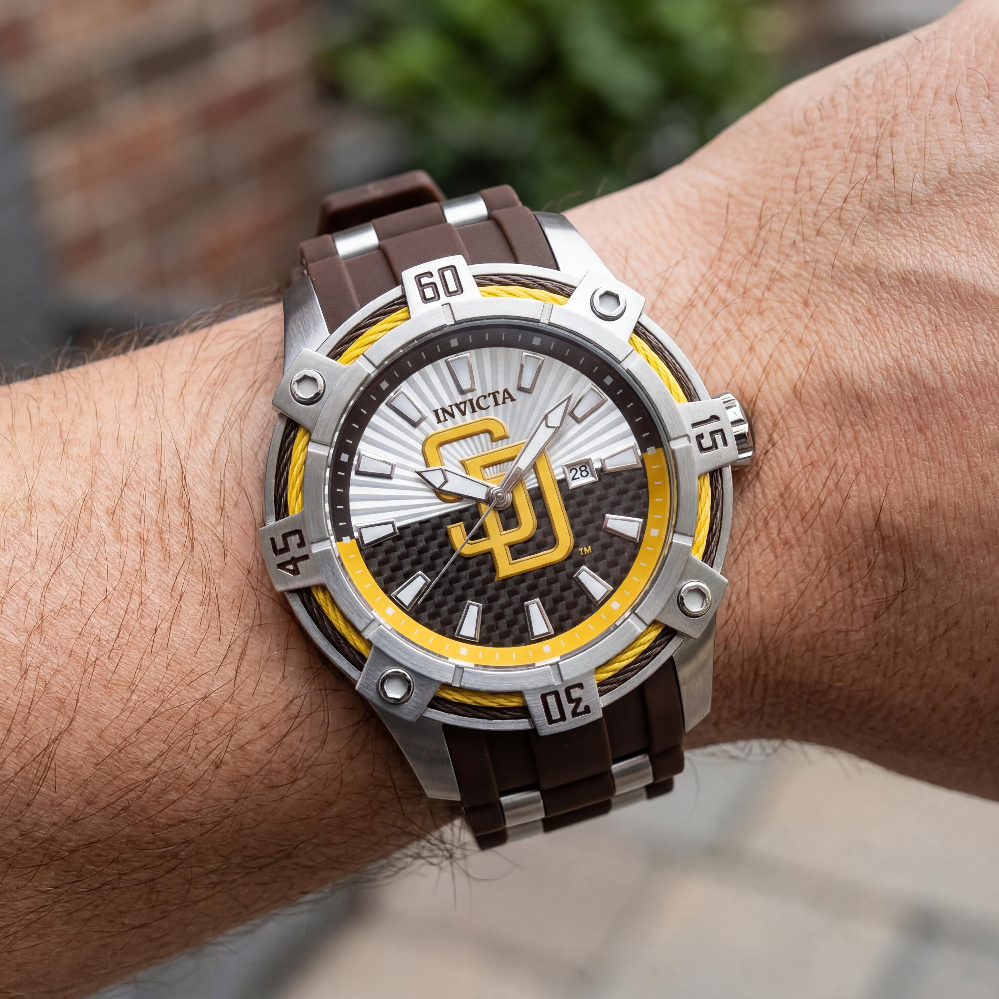 Invicta MLB San Diego 43292 Men's Brown Watch, 52mm, Photo 3