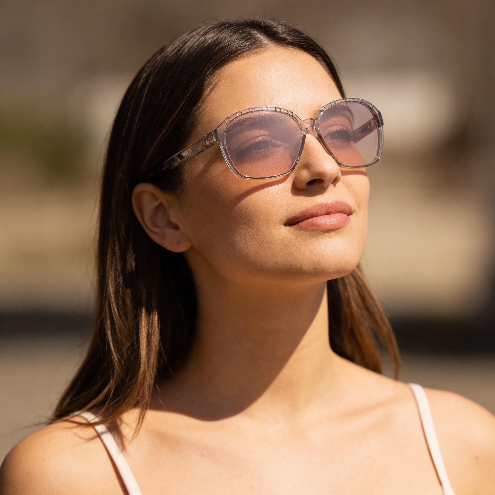 Adidas Classic Women's Light Brown Plastic Frame Polycarbonate Lens Non-Polarized UV400 Sunglasses 62mm, Photo 4