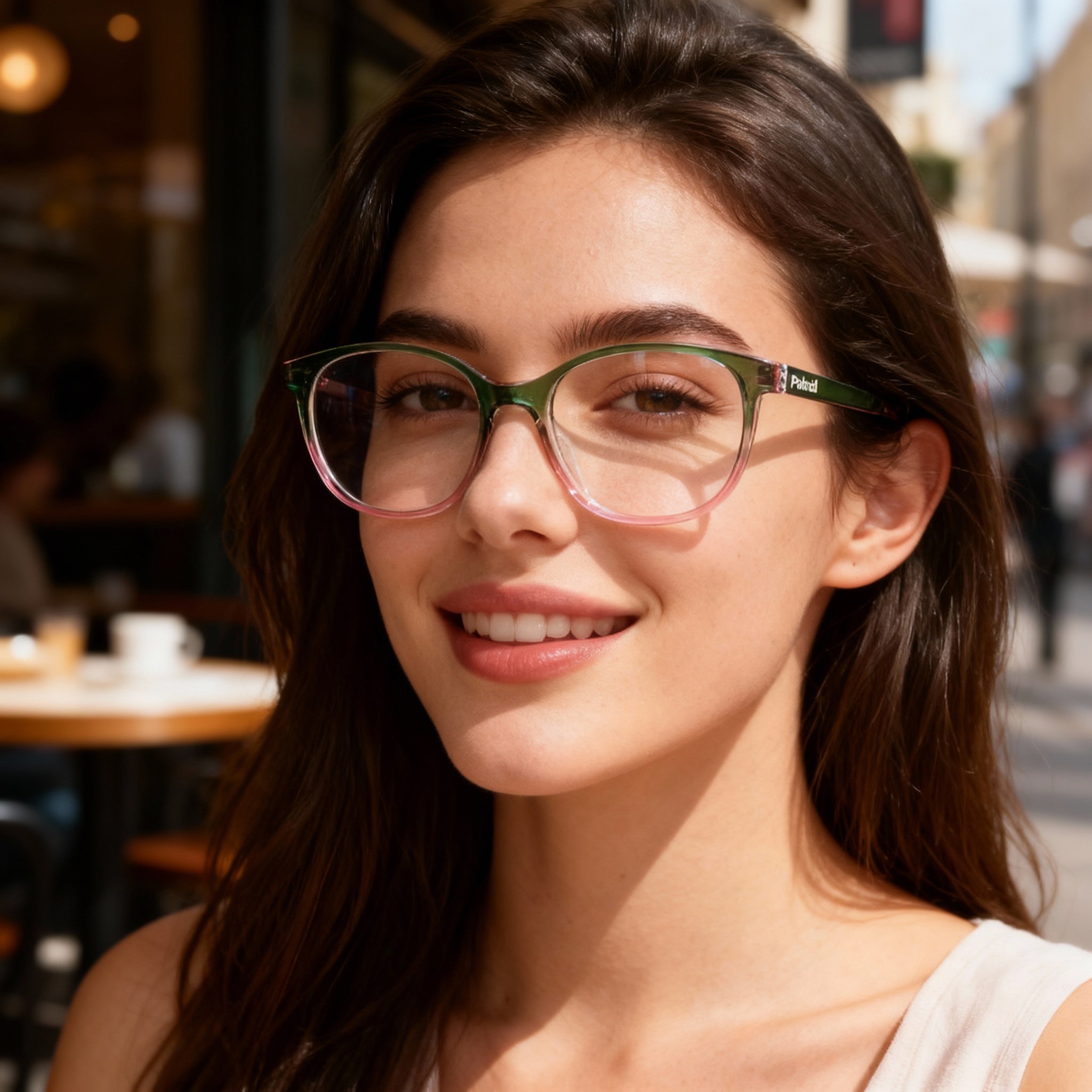 Polaroid Pld D467 Women's Modern Non-Polarized Injected Frame Green Pink Polycarbonate Sunglasses 54mm, Photo 3