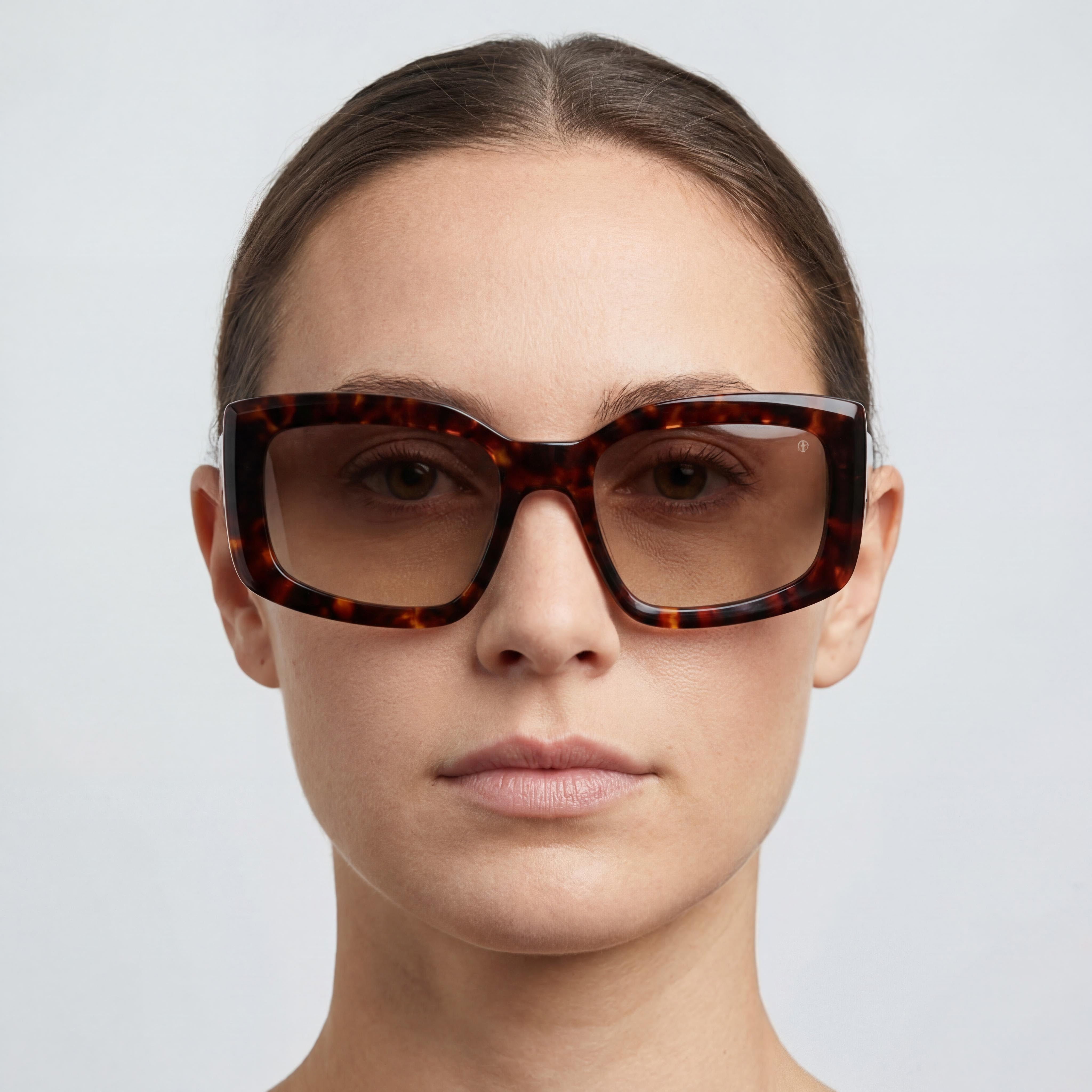 rag & bone Modern Women's Havana Brown Acetate Frame with Havana Lenses UV Protected Sunglasses 54mm, Photo 4
