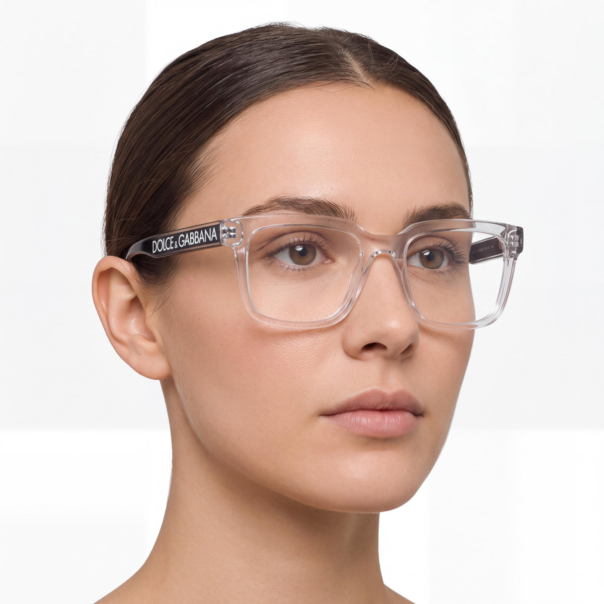 Gafas Dolce & Gabbana Modern Unisex de Plástico Moldeado con Cristales Cuadradas de Montura Completa, Ancho de Lente 52mm, Photo 3
