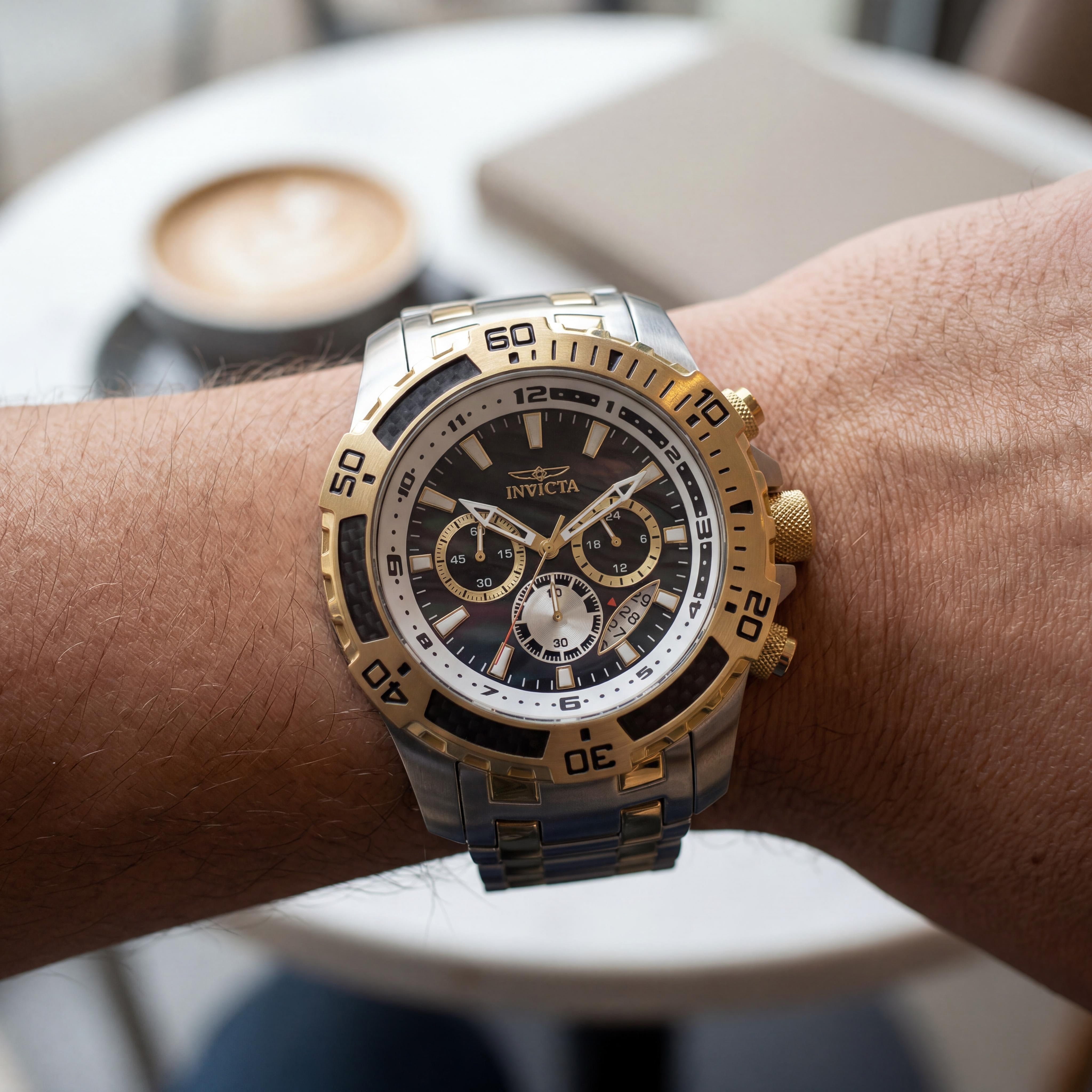 Invicta Pro Diver - SCUBA 49852 Unisex 51mm Stainless Steel Chronograph Quartz Watch Black Dial 10 ATM, Photo 4