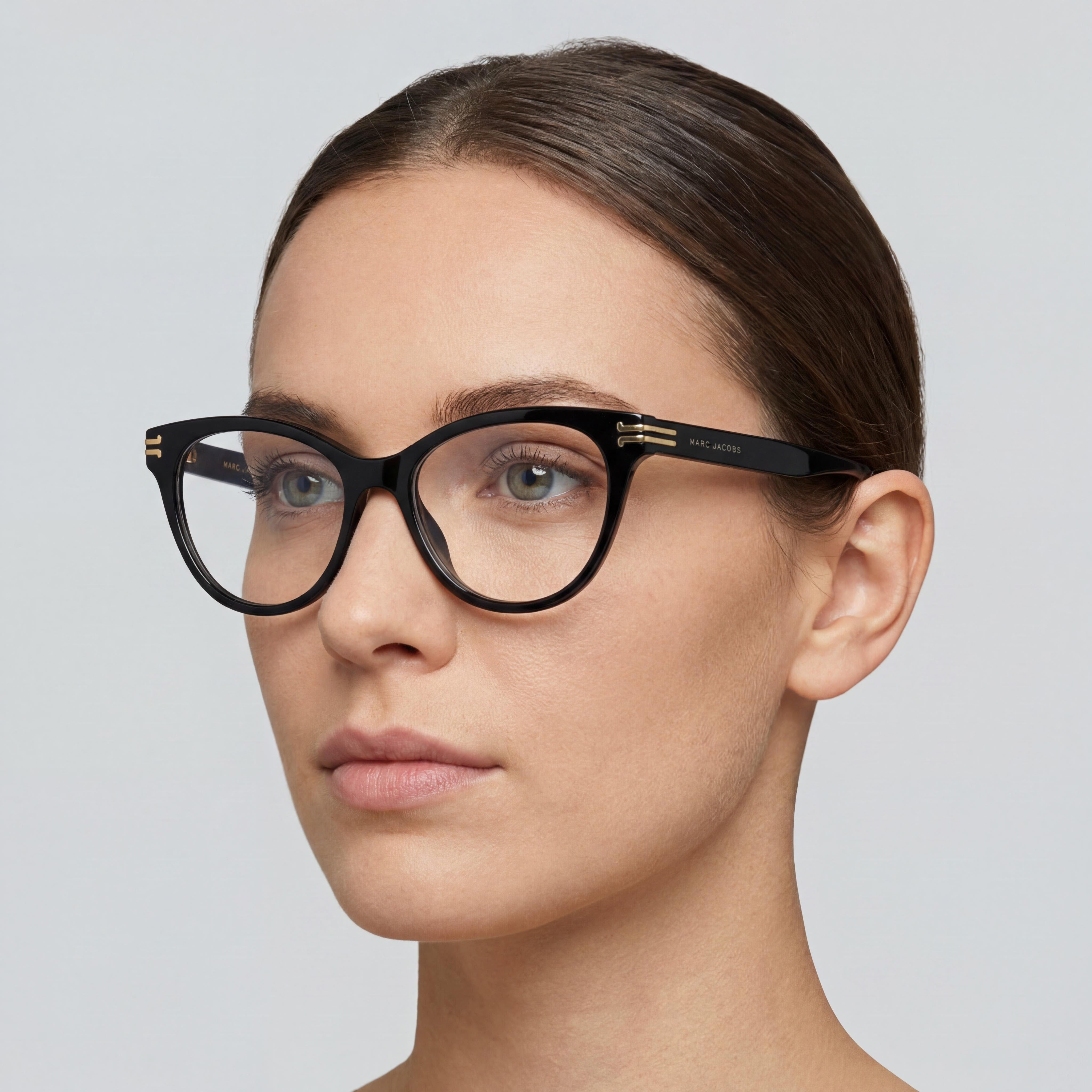 Gafas de sol Marc Jacobs MJ 1060 para mujer, estilo ojo de gato/mariposa, montura de acetato negra, lentes de policarbonato, 52 mm, Photo 4