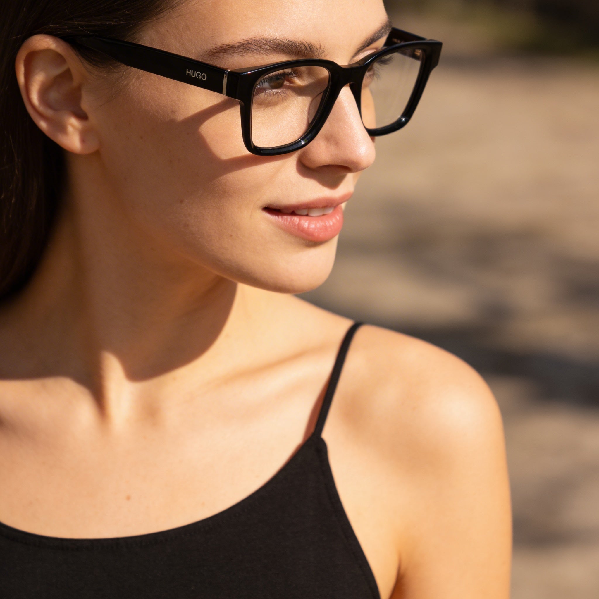 Hugo Boss Systems Women's Metal Frame Eyewear with Blue Lenses and 145mm Temples, Photo 6