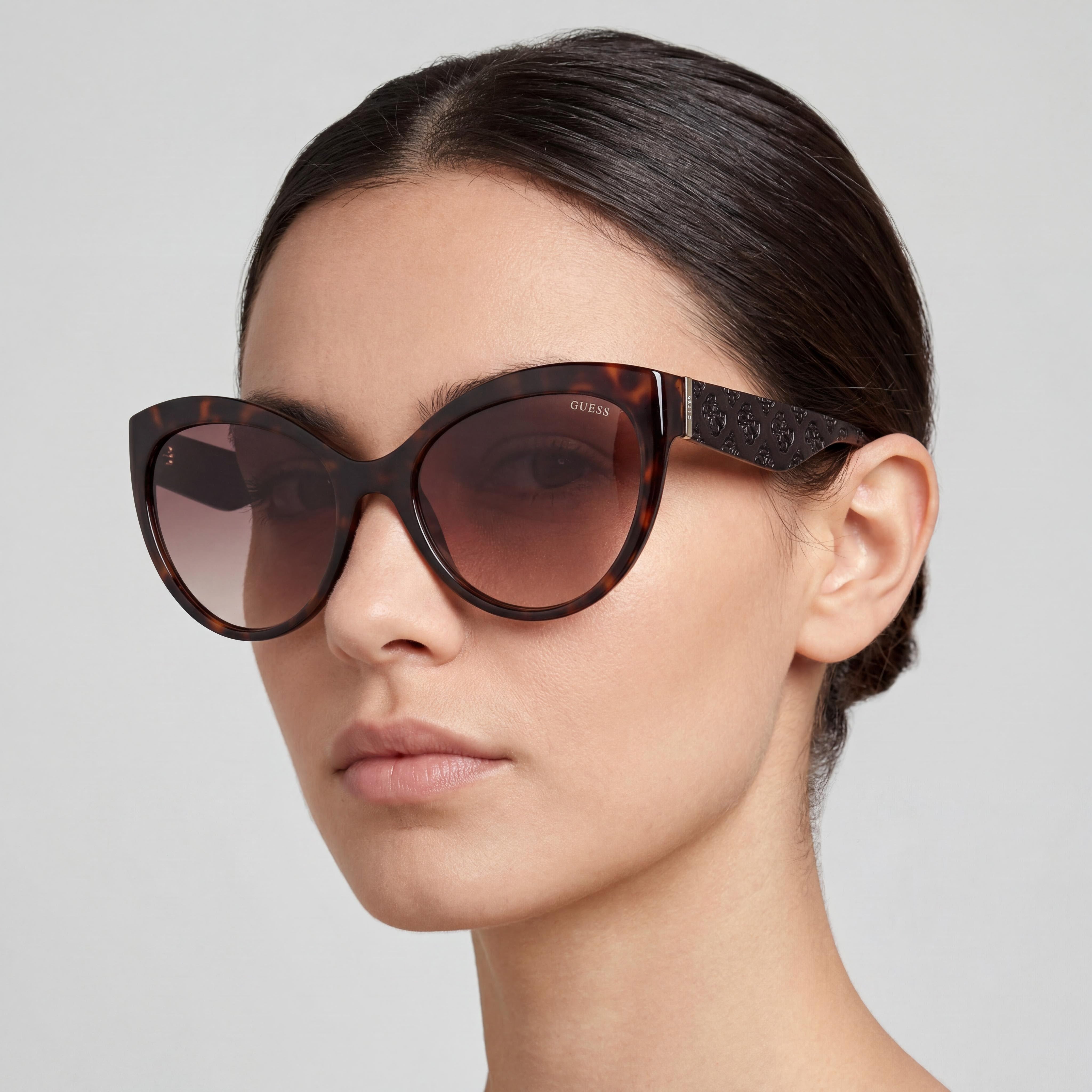 GUESS Classic Women's UV Protection Dark Havana Gradient Brown Injected Sunglasses 61-20-125mm, Photo 4