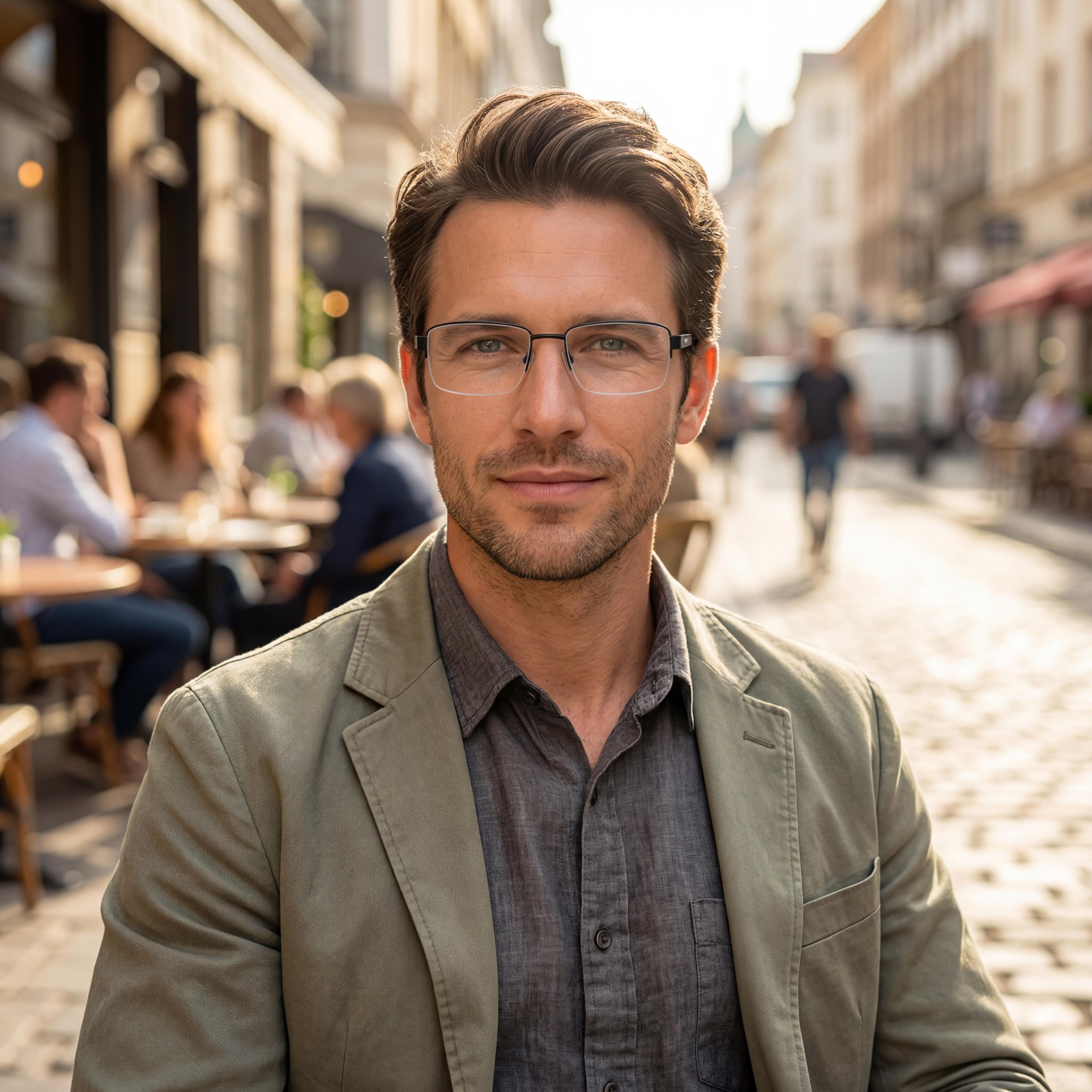 John Varvatos Vjvc006 Men's Eyeglasses featuring a Black Frame, Metal Construction, and 56mm Lens Width, Photo 5