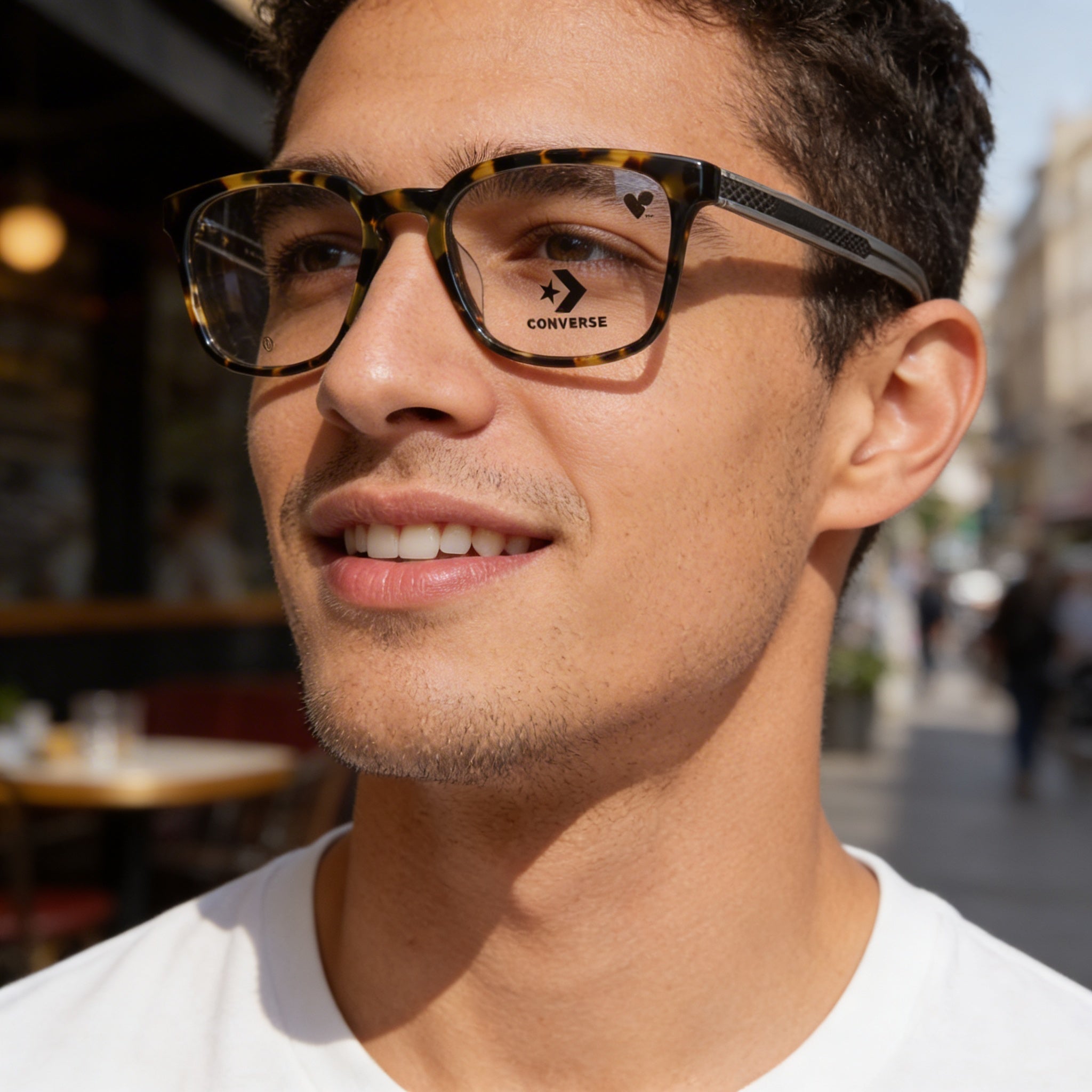 Converse Modern Men's Acetate Frame Sunglasses with Polycarbonate Lenses, Slate Tokyo Tortoise, 52mm, Photo 4