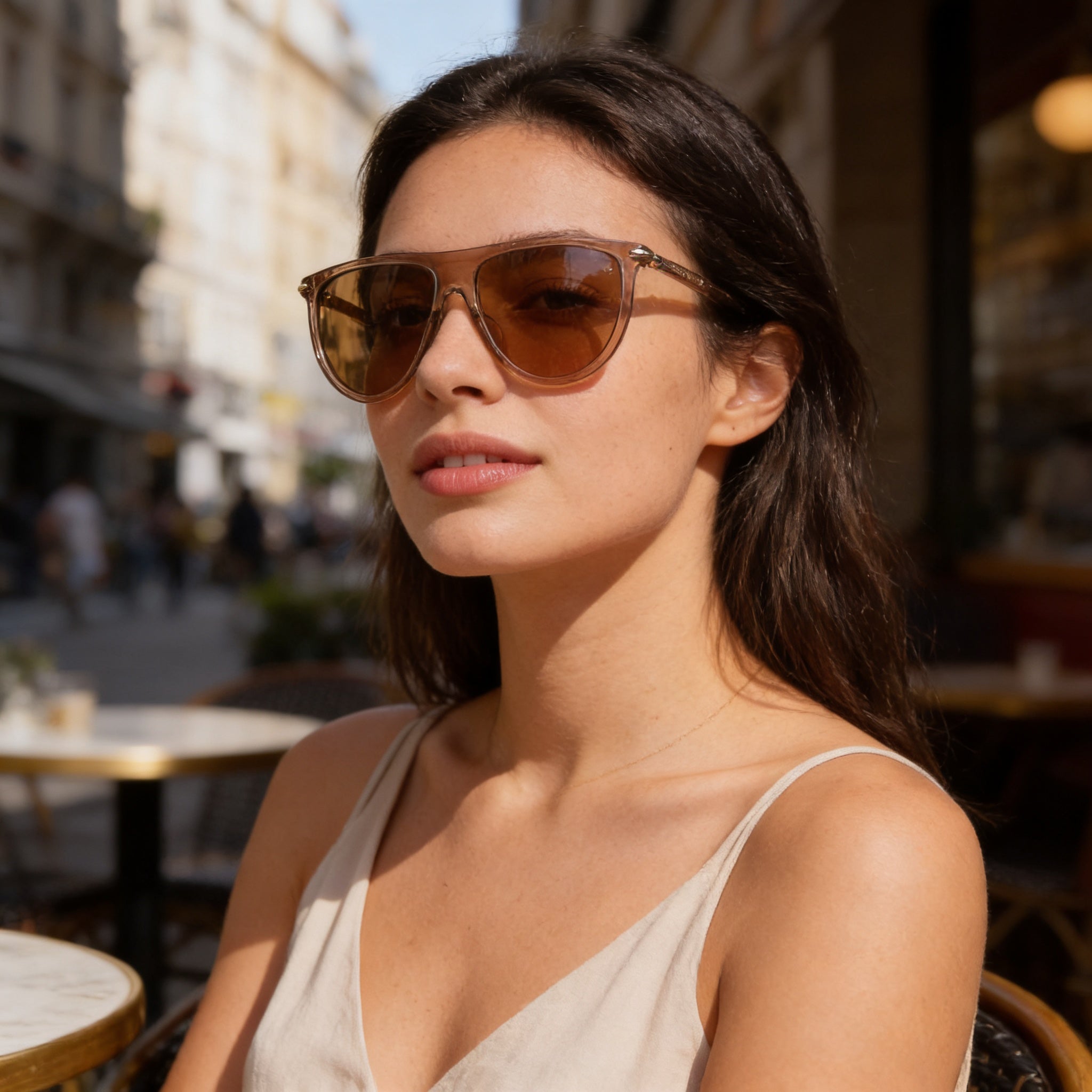 rag & bone Classic Women's Brown Acetate UV Protection Sunglasses 57mm, Photo 6