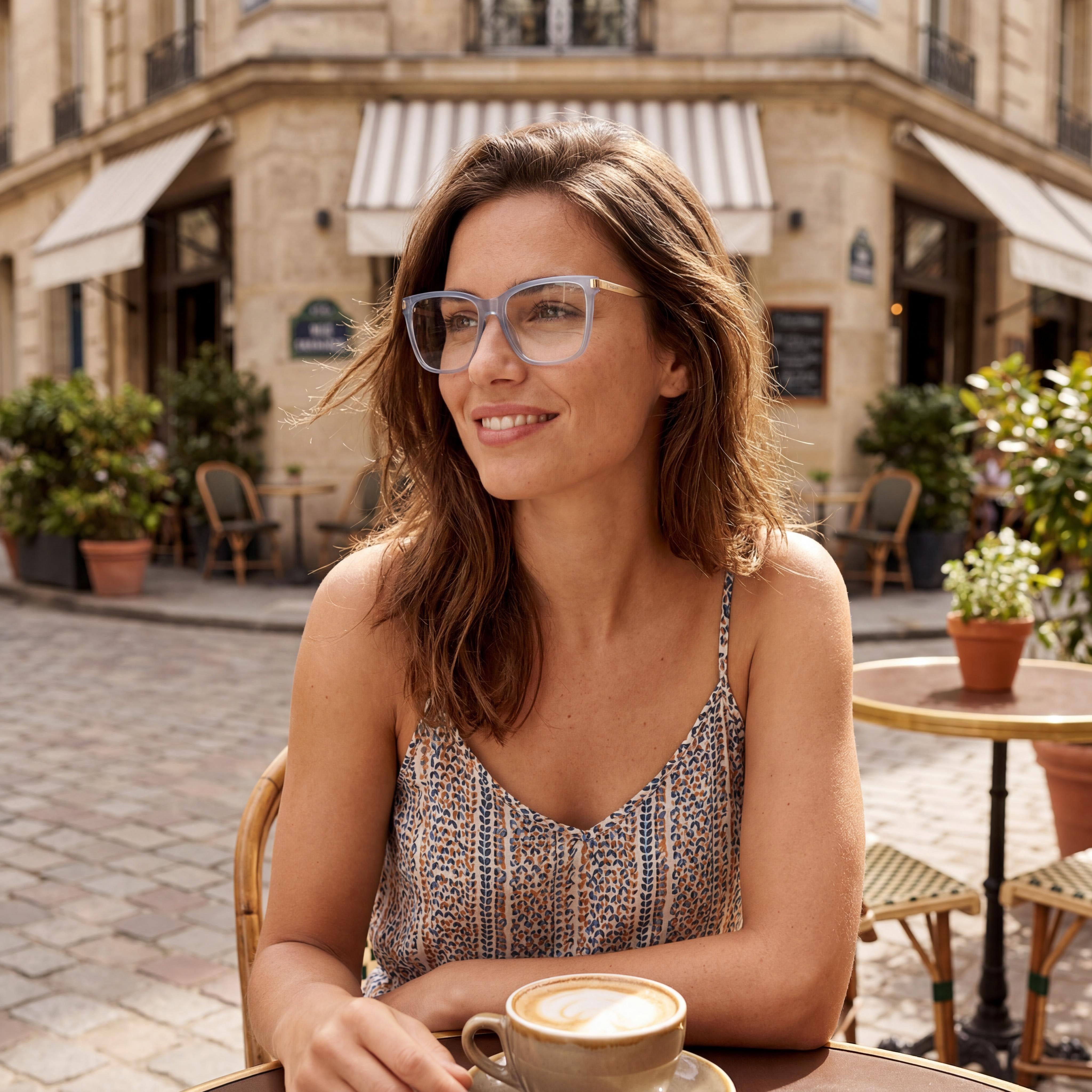 Gafas Polaroid Classic unisex, color de montura azul celeste, material de la montura poliamida ECO, ancho de lente 53 mm, Photo 4
