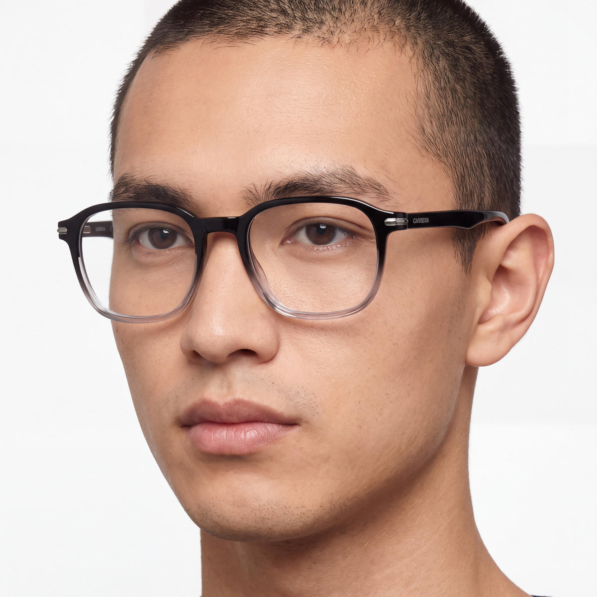 Gafas Carrera 320 unisex rectangulares con montura de plástico negro y gris, sin polarización, con 51 mm de ancho de lente, Photo 4
