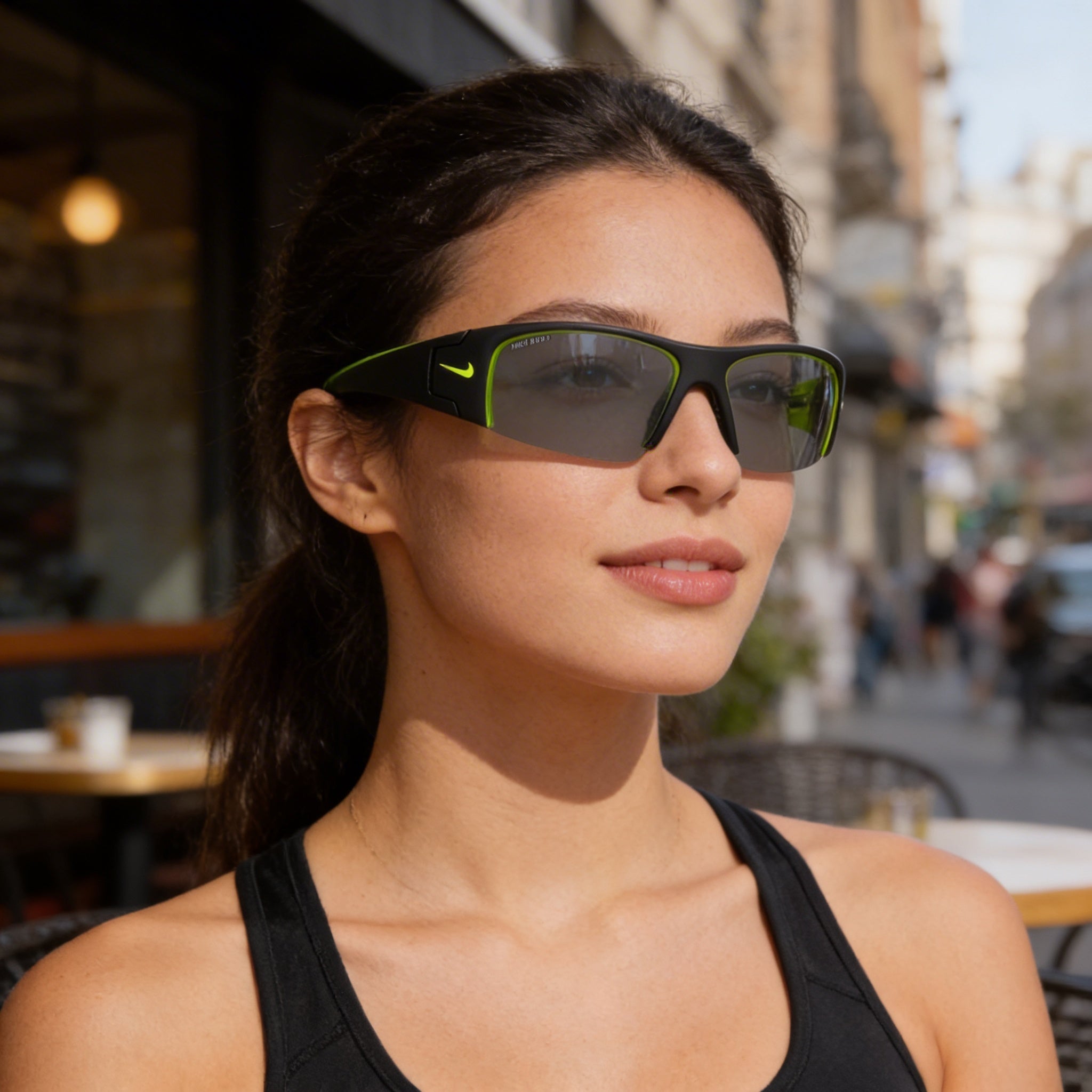 Nike Wayfarers Unisex Black Plastic Frame Volt UV Protection Non-Polarized Sunglasses, Photo 5