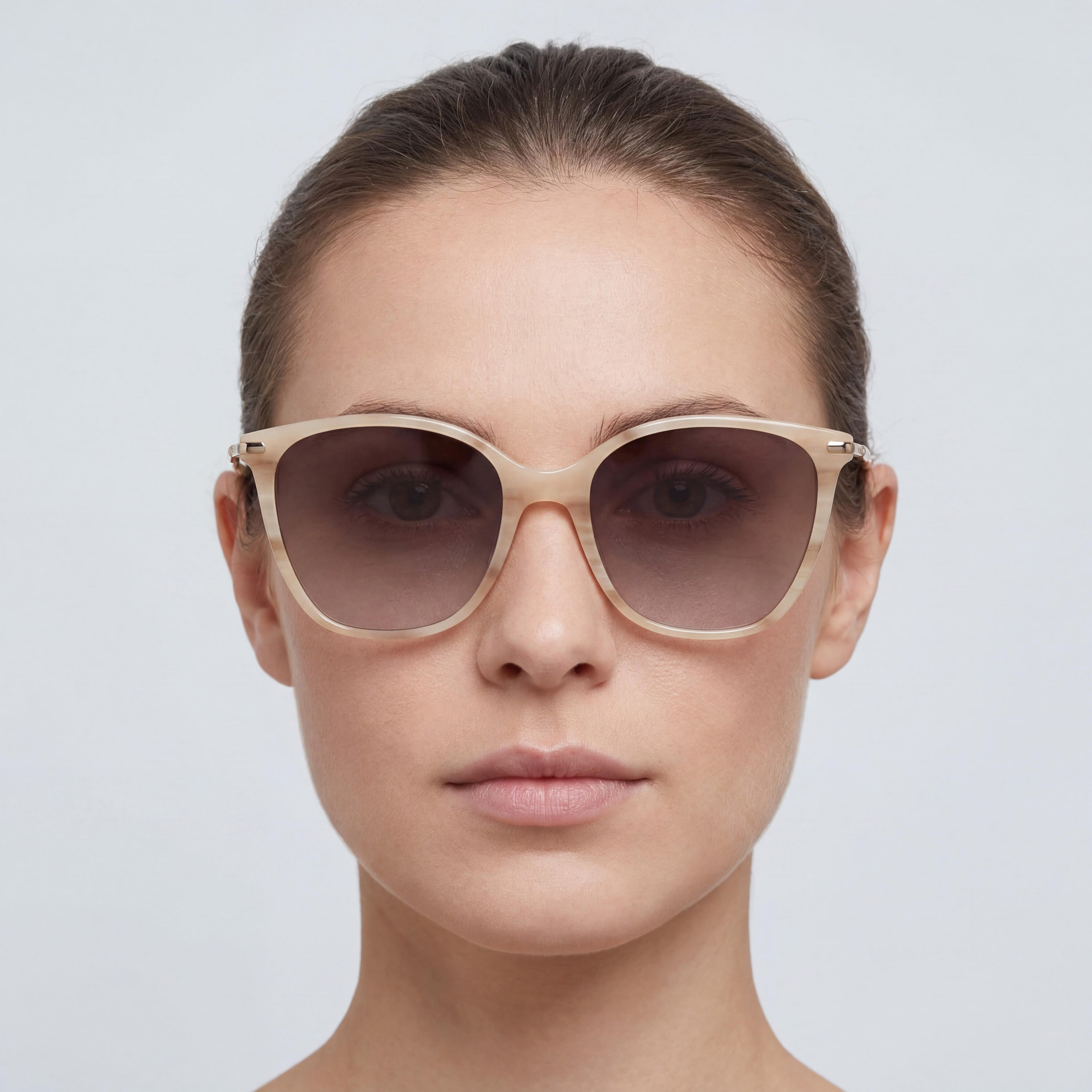 Longchamp LO660S Women's Marble Beige Plastic UV Protection Non-Polarized Sunglasses 54mm, Photo 3