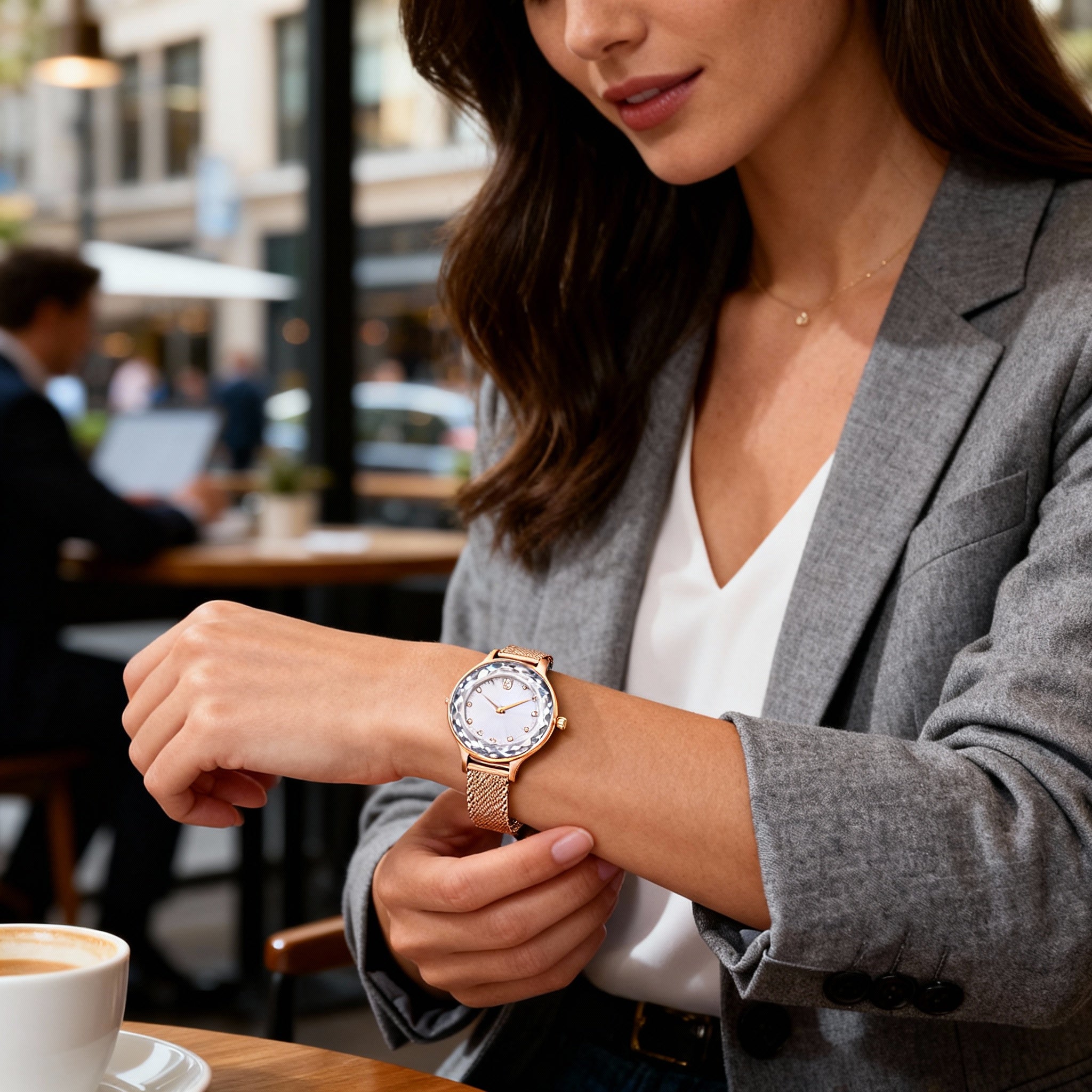 Swarovski Octea Nova 5650011 Women's Rose Gold Tone Metal Bracelet Watch, Sapphire Crystal, 33mm, Photo 5