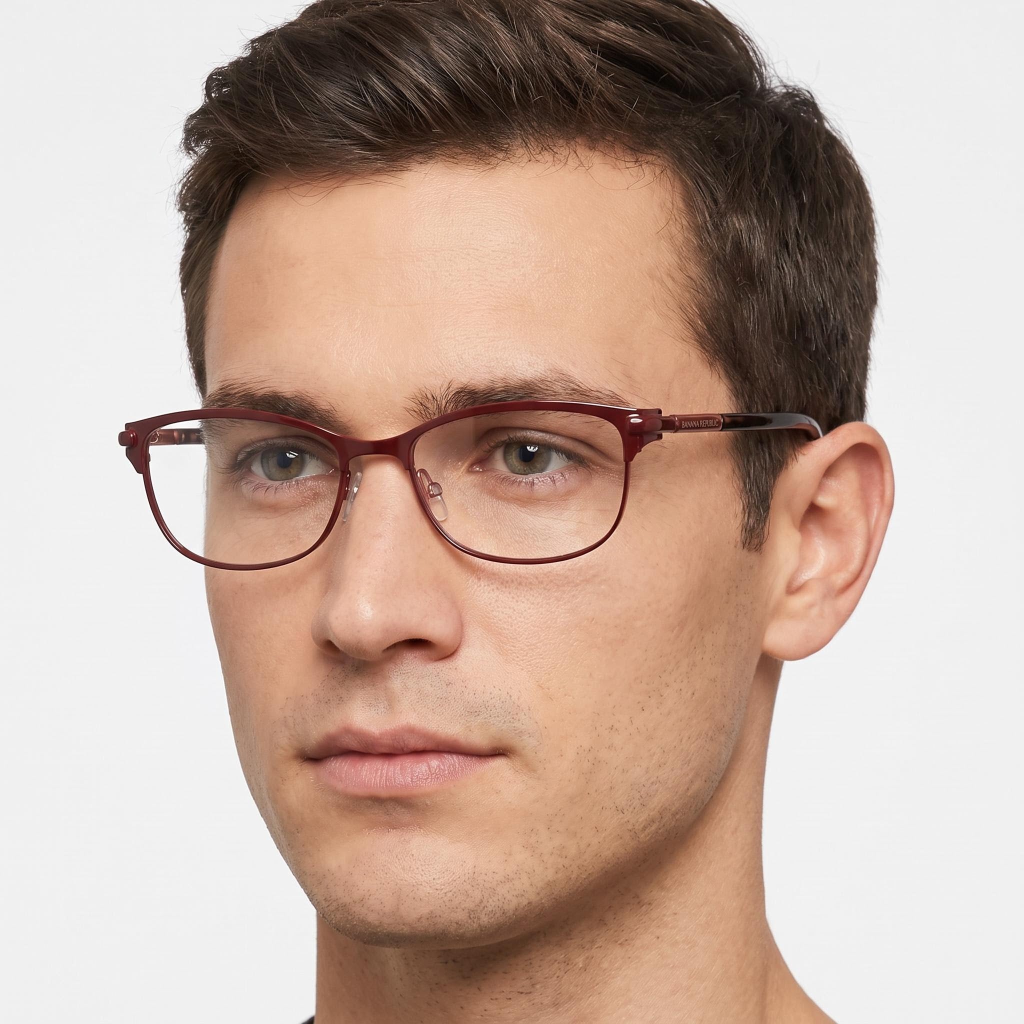 BANANA REPUBLIC Serafina Men's Burgundy Metal Eyeglasses with 51mm Lens, 16mm Bridge, 130mm Temple, Photo 5