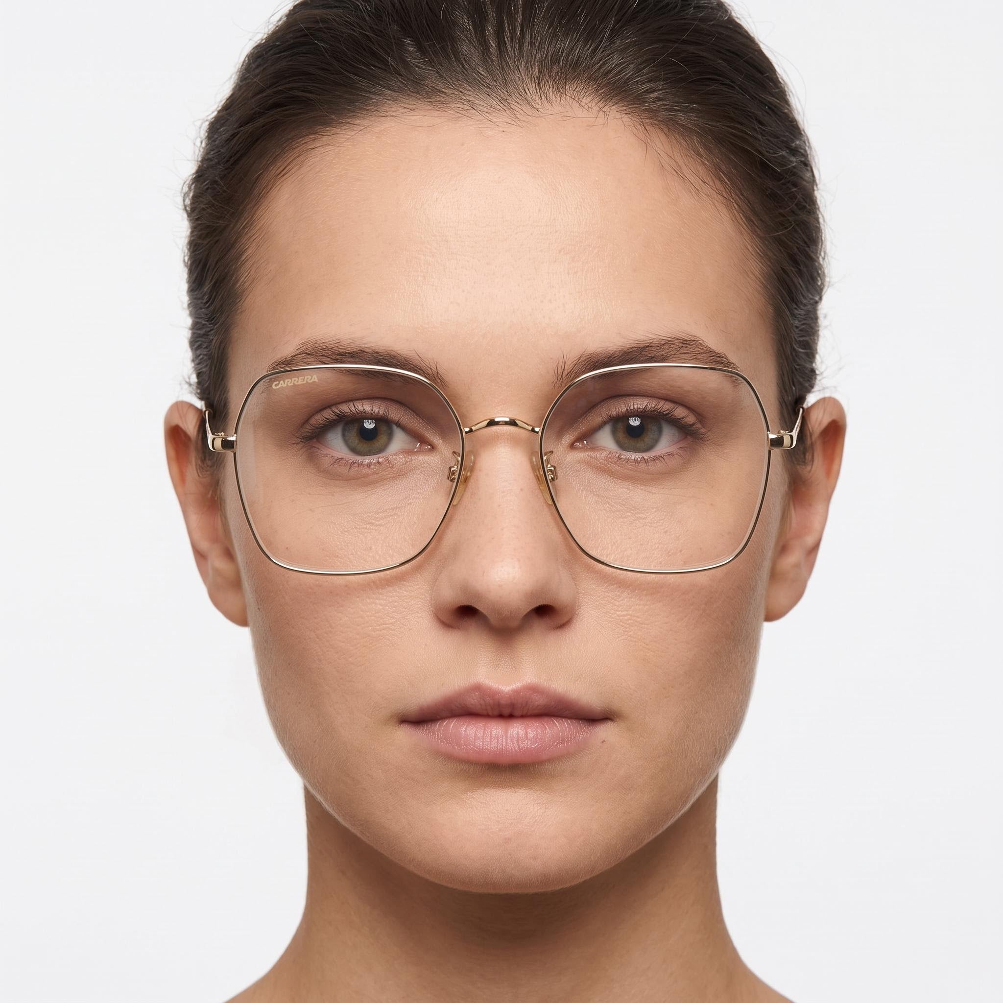 Carrera Carrera 3035 Women's Gold Ivory Stainless Steel Eyeglasses Frame with 53mm Lens, 140mm Bridge, 18mm Temple, Photo 5