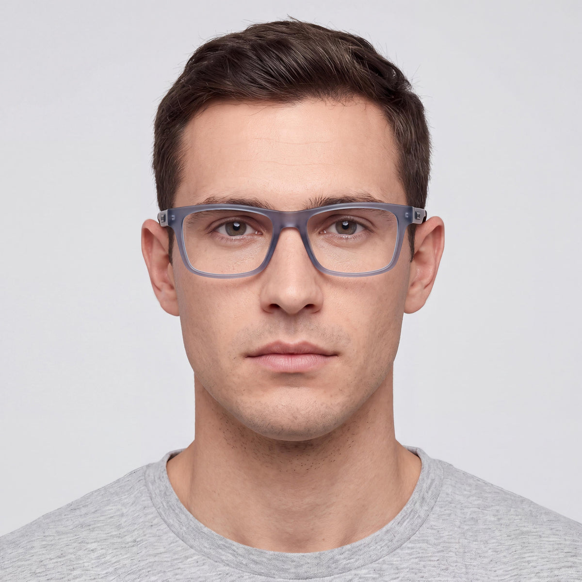 adidas Or5047@53020# Men's Casual Injected Frame Matte Grey Monochrome Demo Lens Eyewear 53mm, Photo 5
