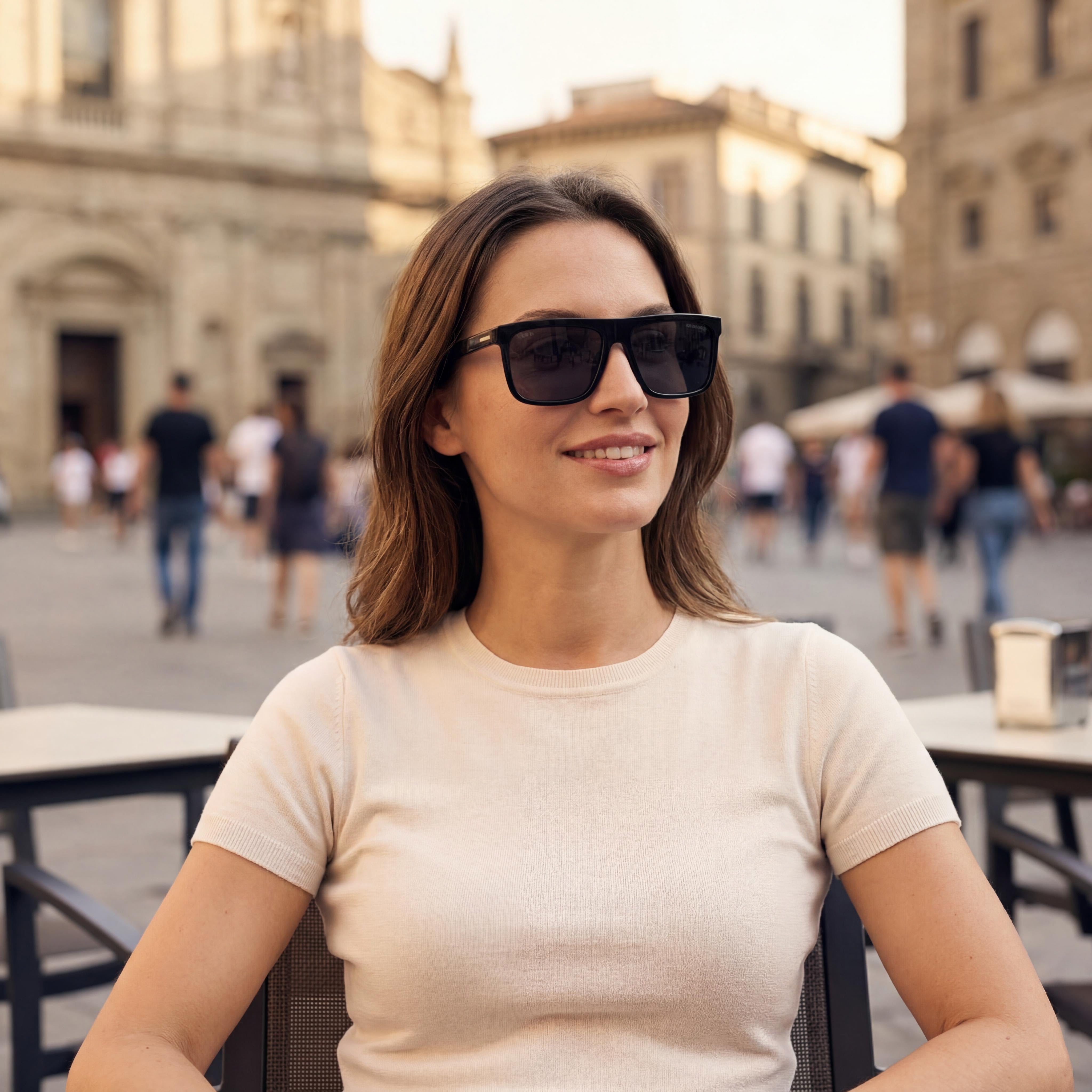 Hugo Boss 1440/S Unisex Square Acetate Black Grey Frame Gray Gradient Polarized UV Protection Sunglasses 59-17-150, Photo 6