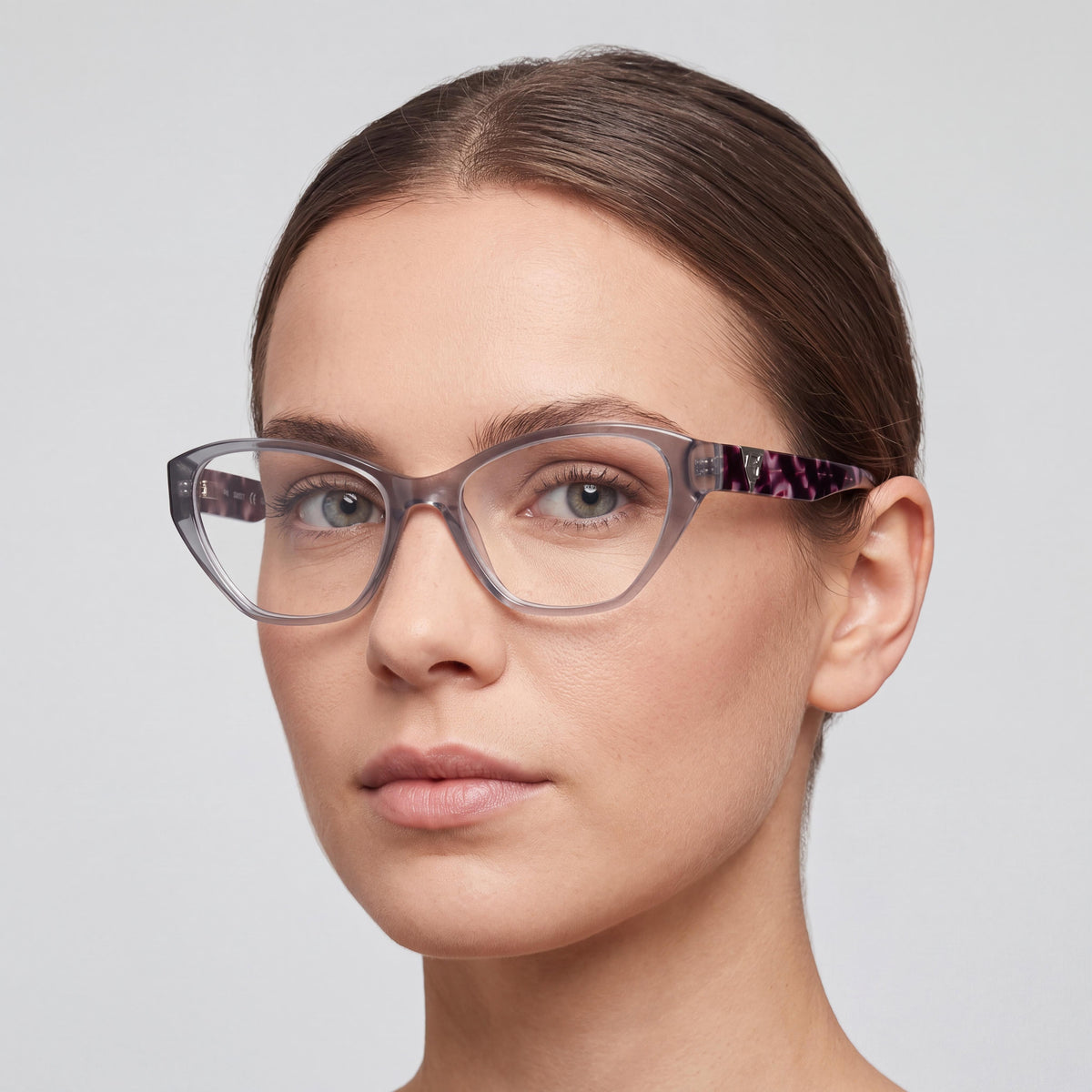 Gafas GUESS de mujer Gu50162 con montura gris brillante y material de la montura azul, tamaño 53-16-135, Photo 4